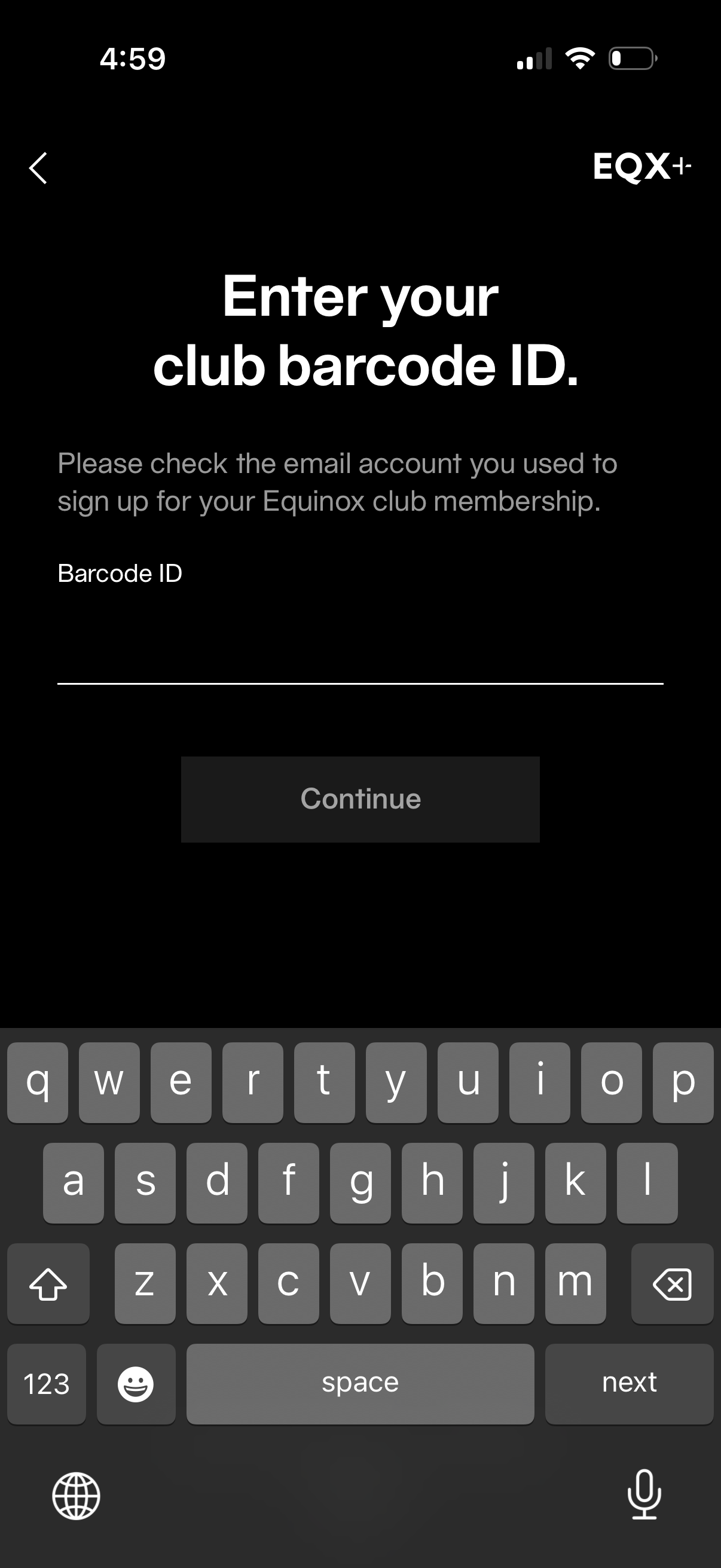 equinox app screenshot 2