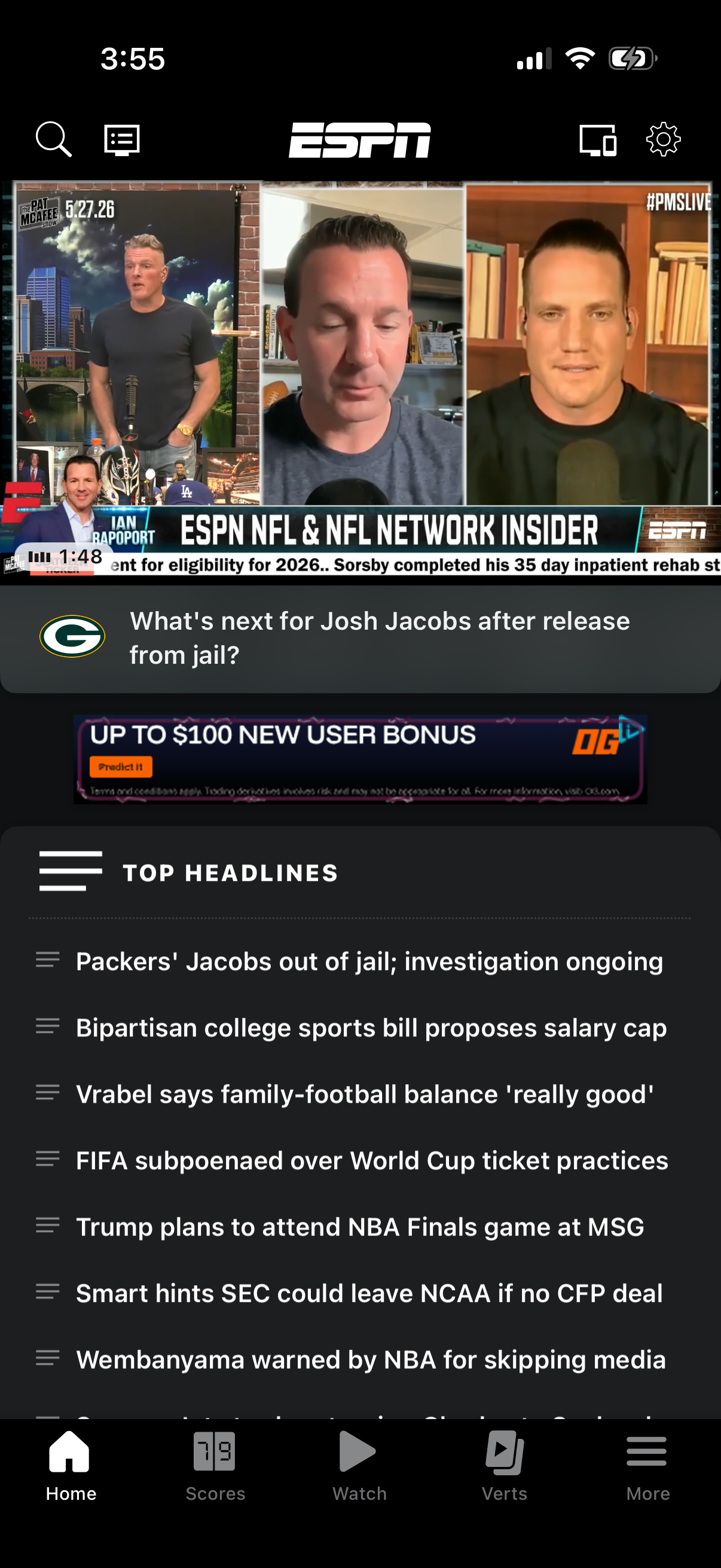 espn screen