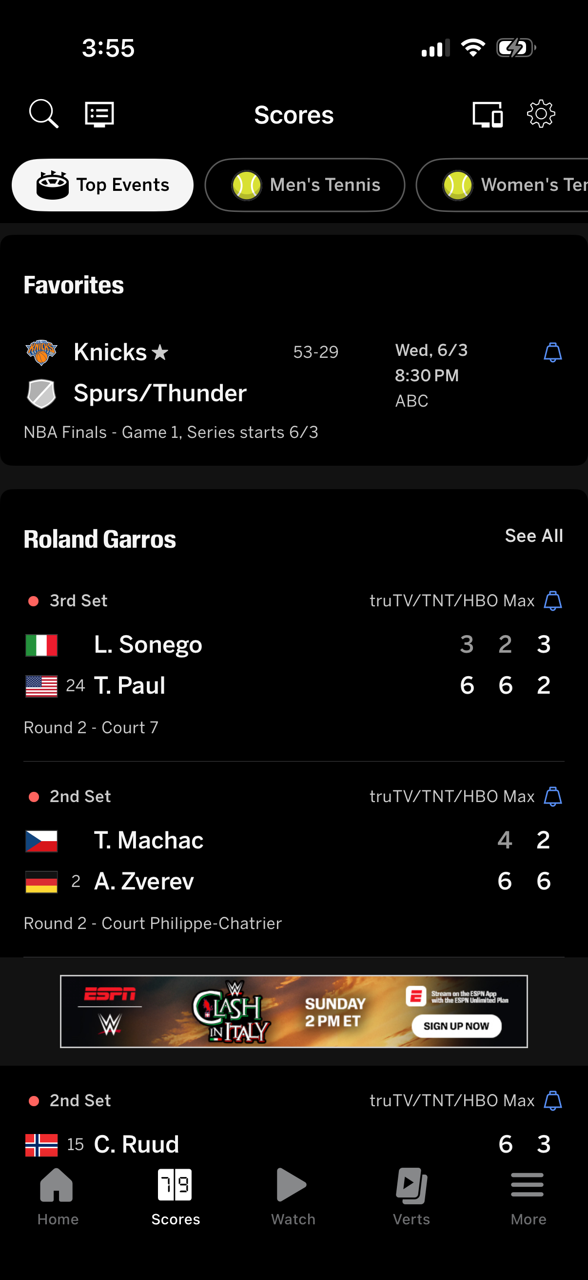 espn screen