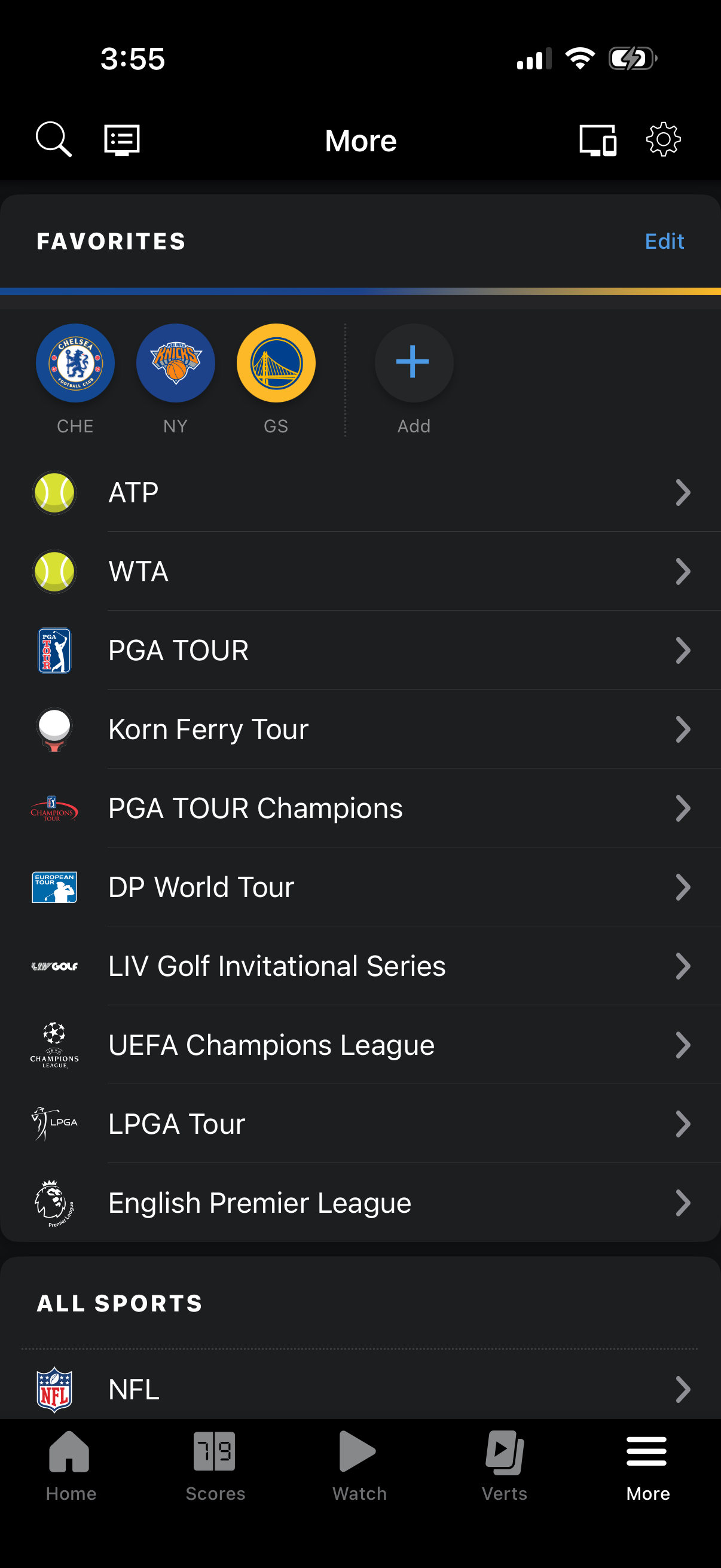 espn screen