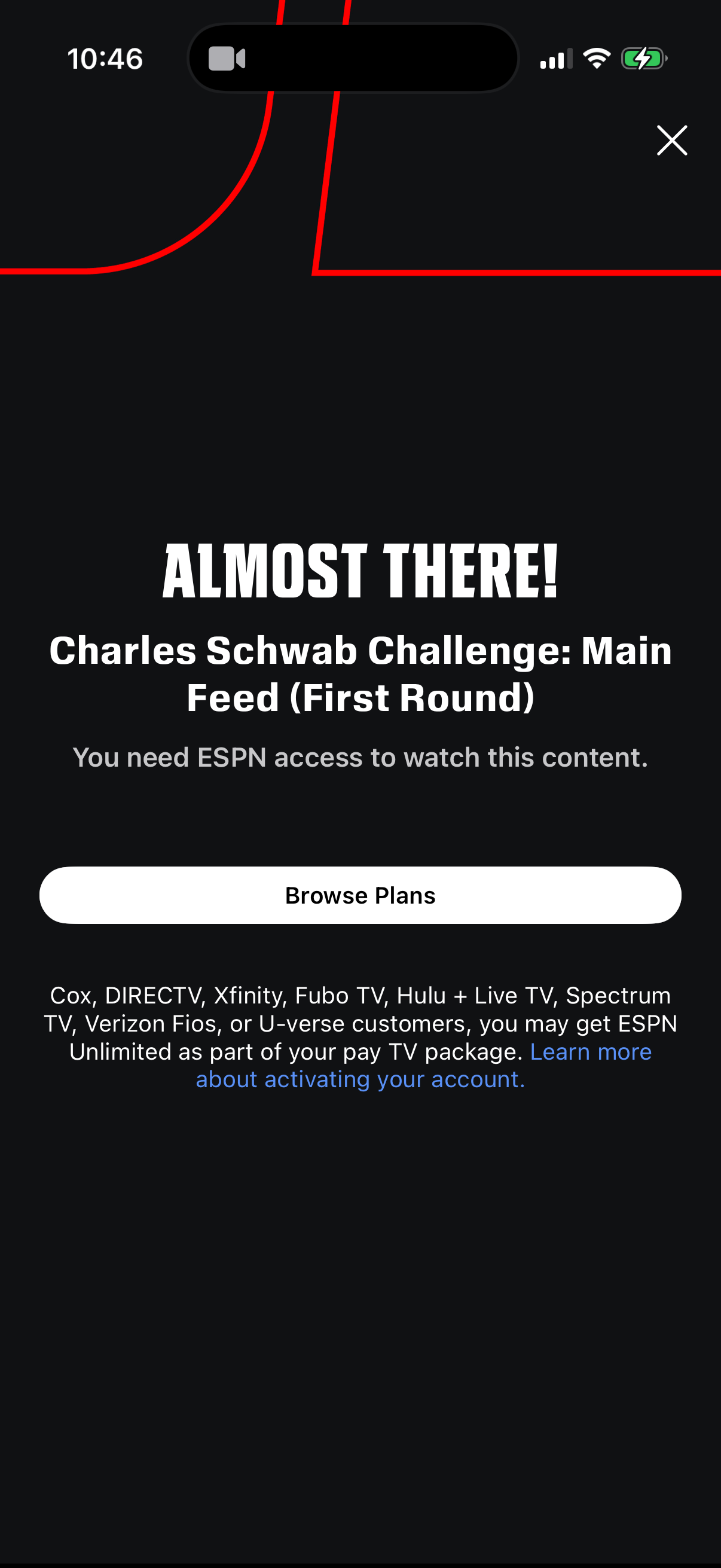 espn app screenshot 1