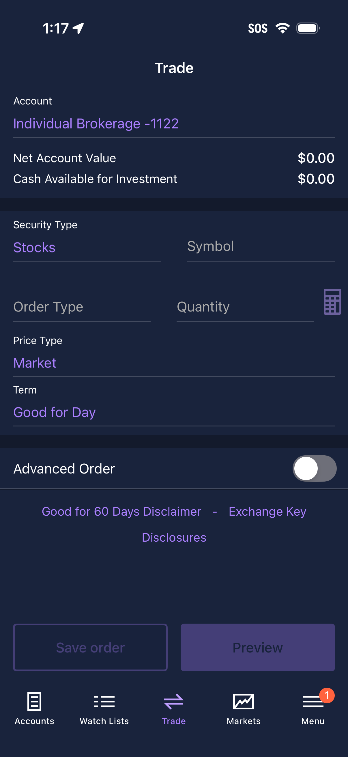 etrade app screenshot 18