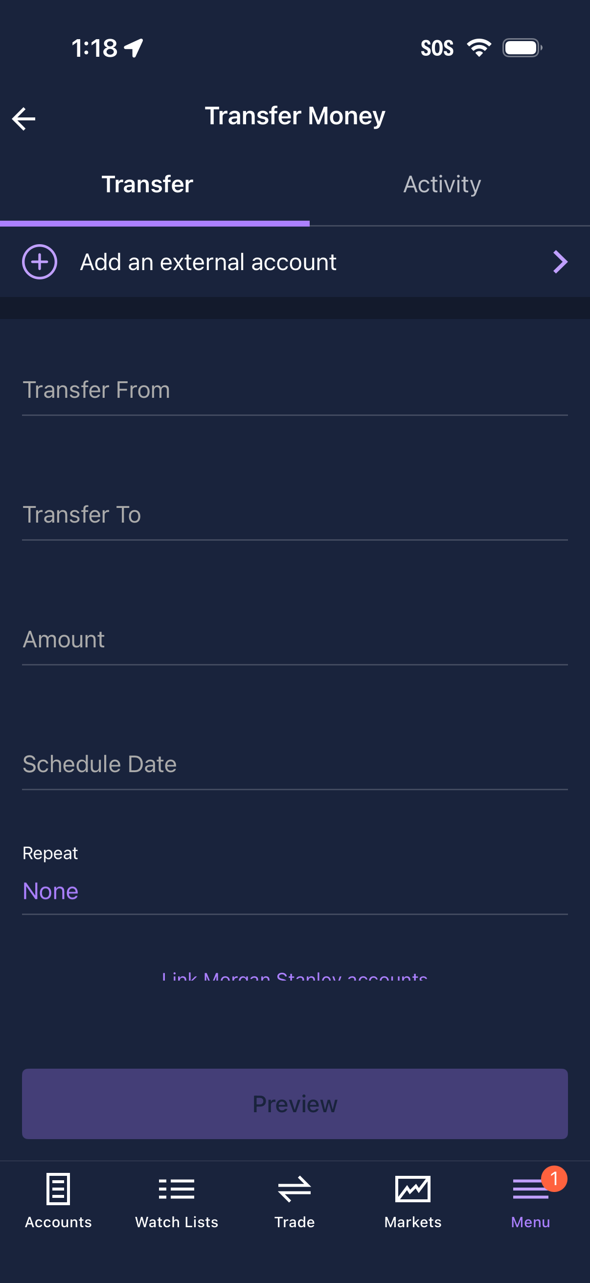 etrade app screenshot 9