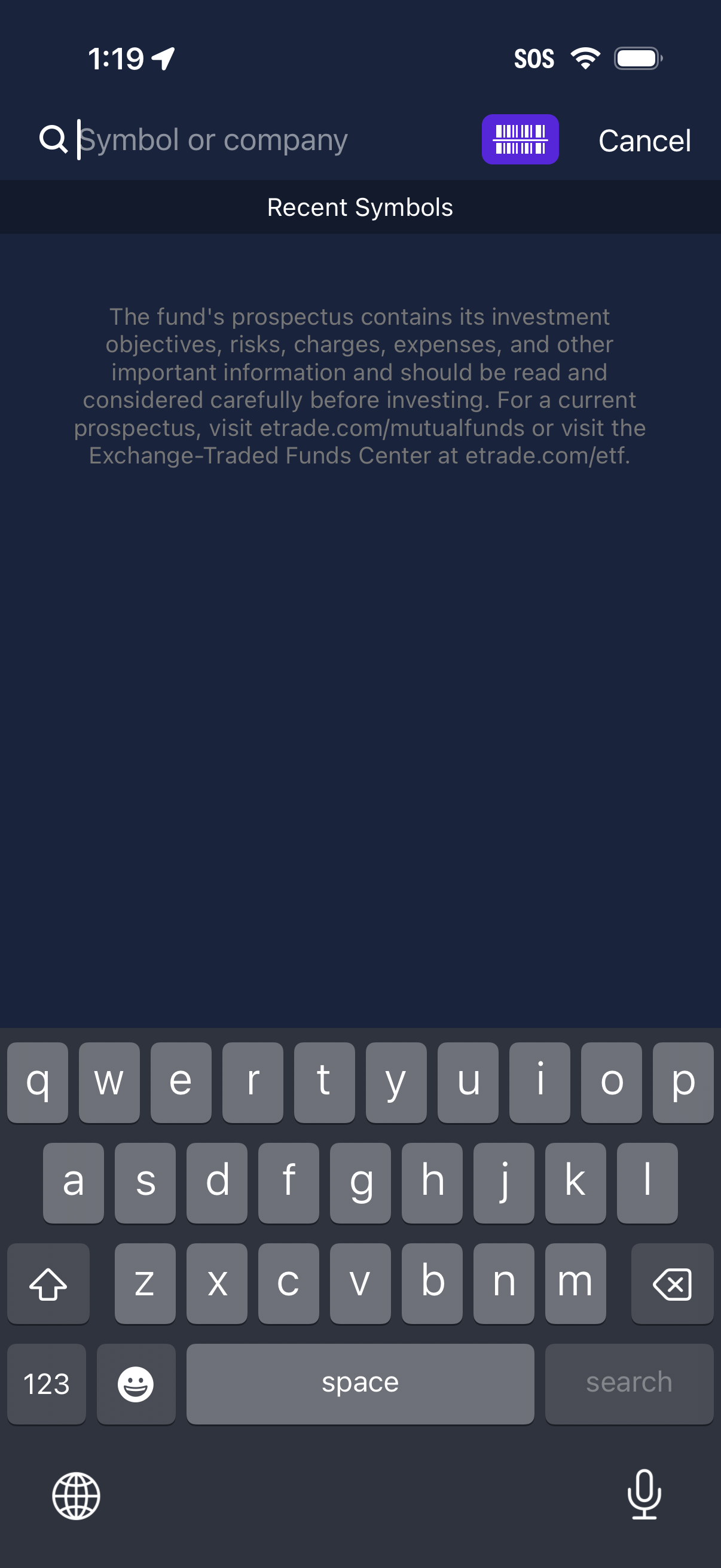 etrade app screenshot 8