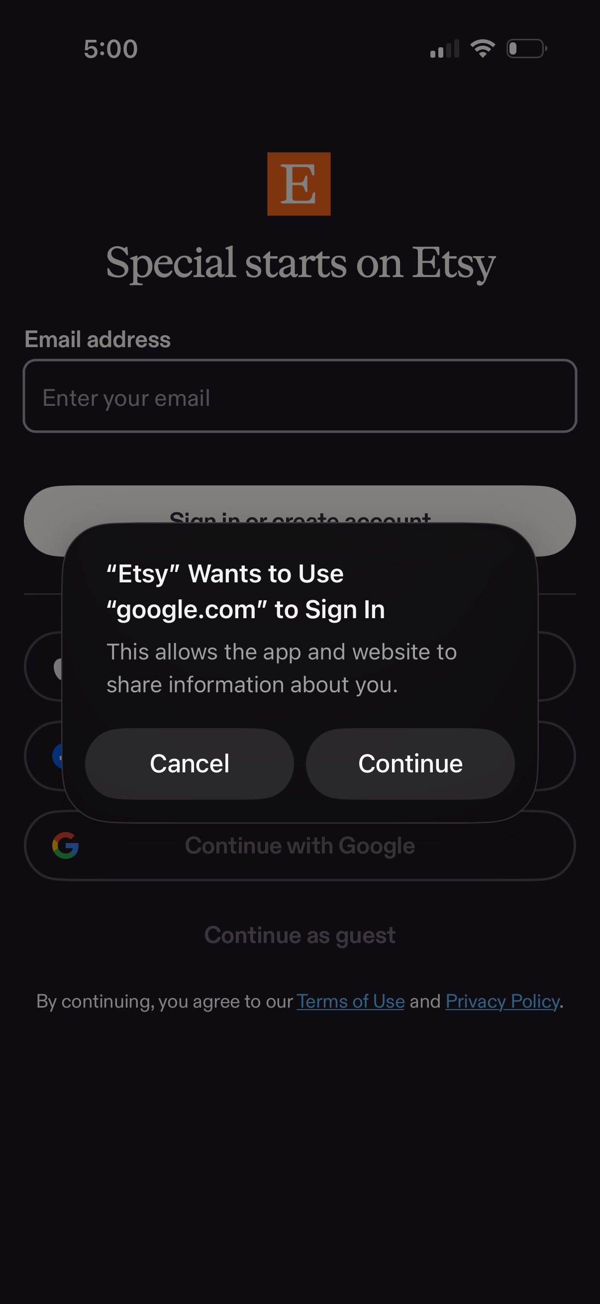 etsy app screenshot 4