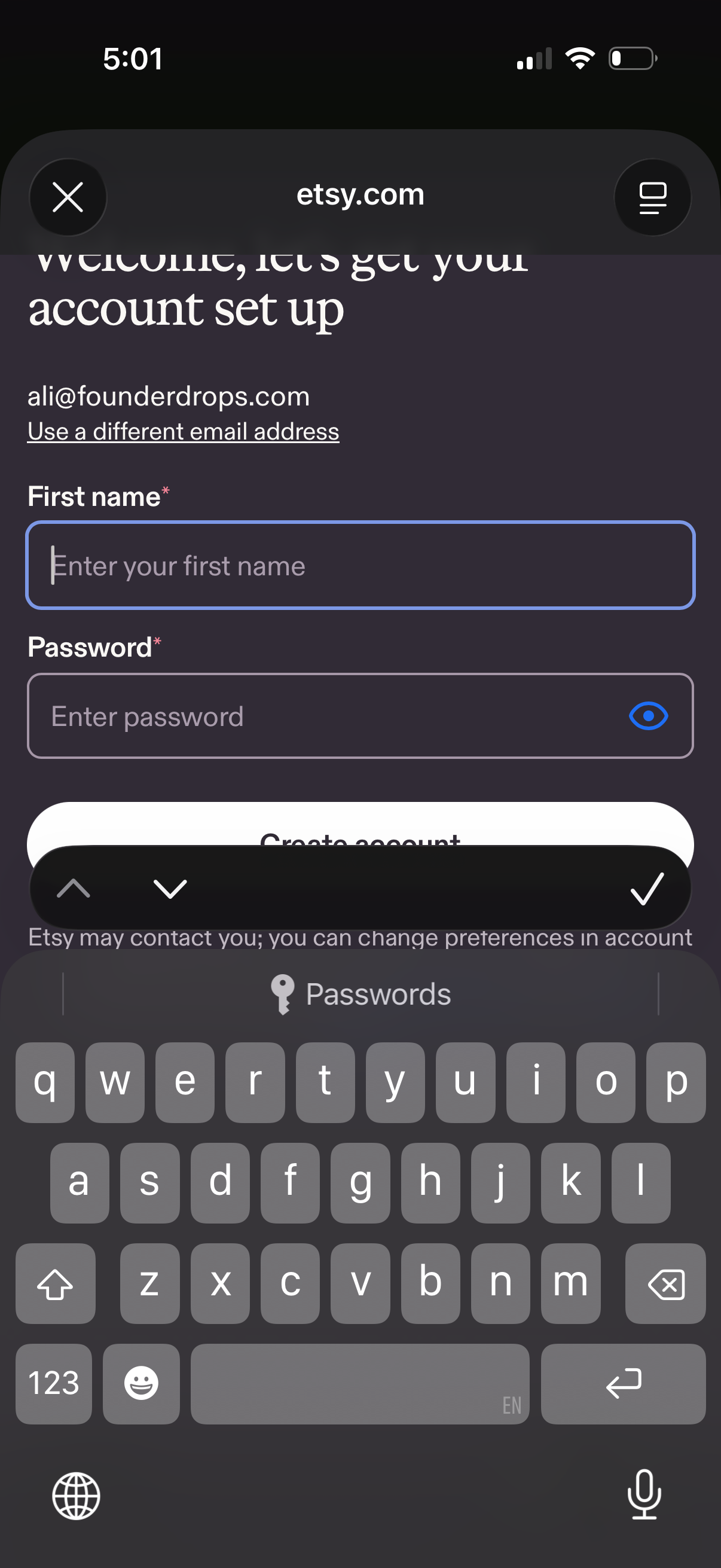 etsy app screenshot 1