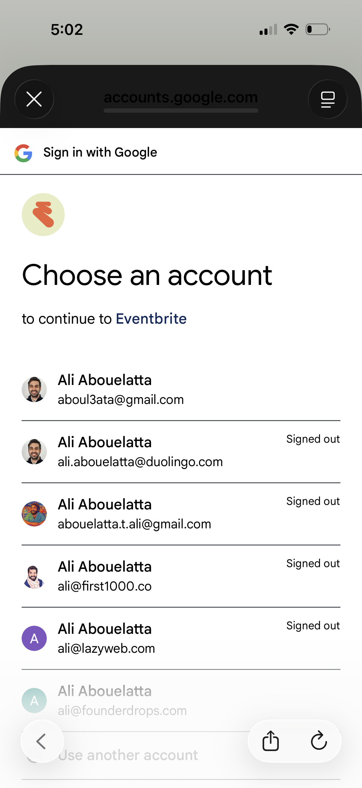 eventbrite app screenshot 10