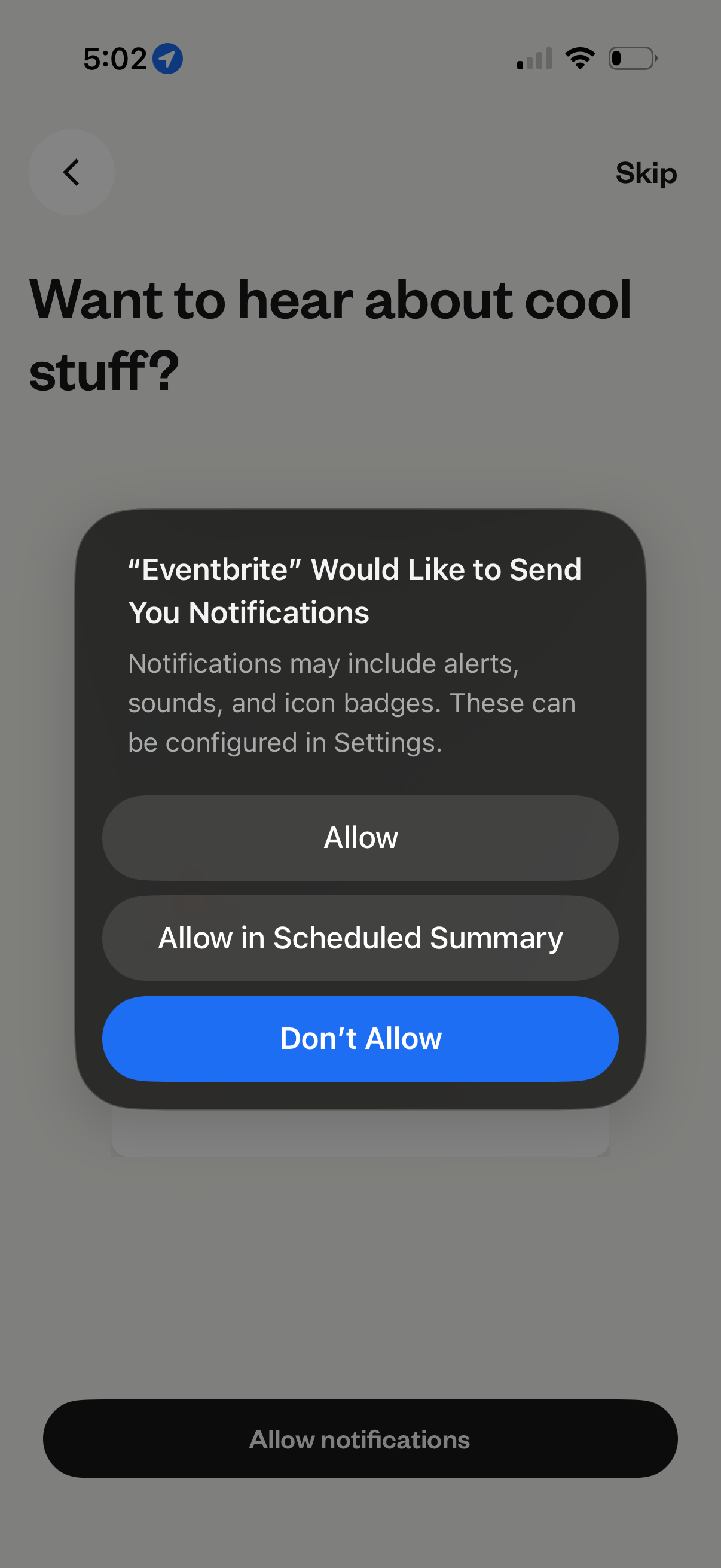 eventbrite app screenshot 5