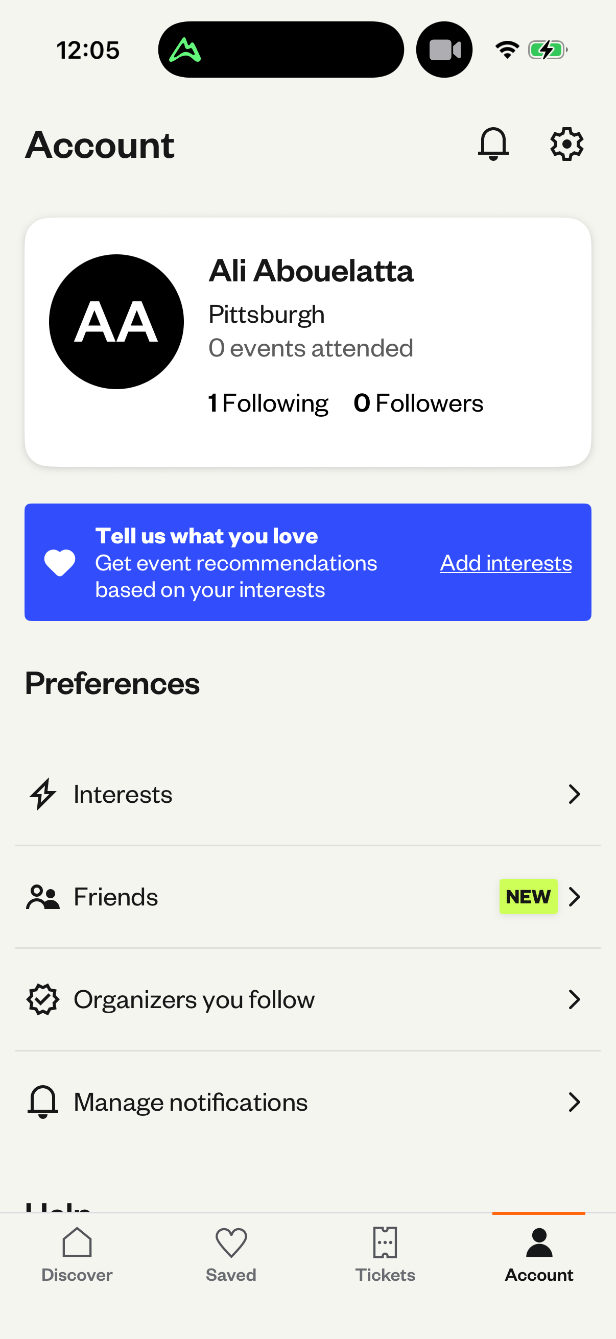 Step 4 of eventbrite Main_tabs
