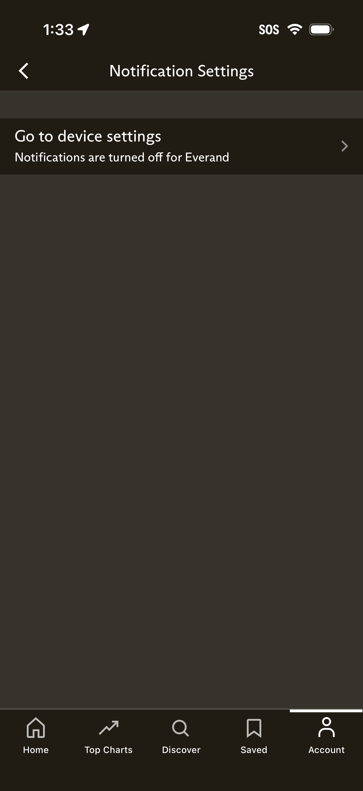 everand adjust notification settings