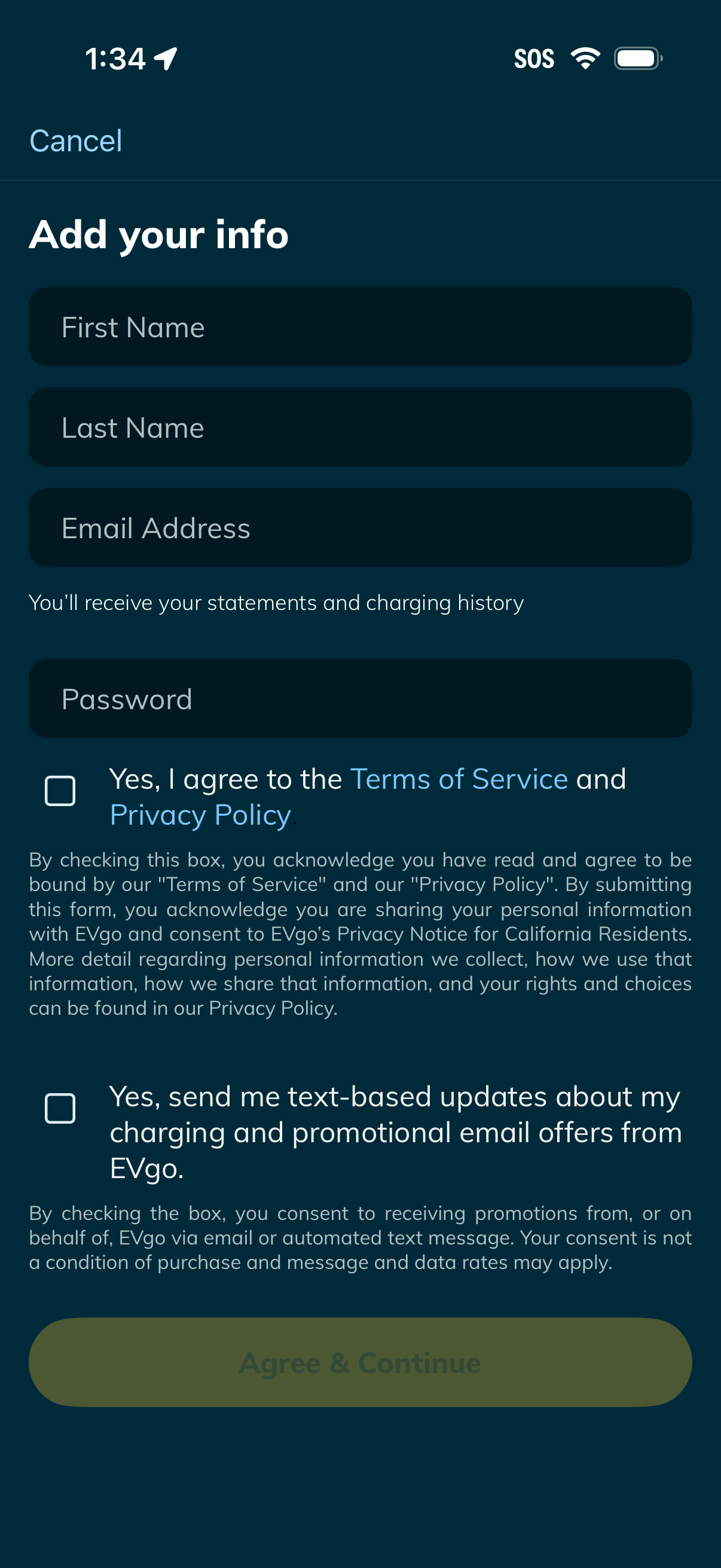 EVgo app screenshot 26
