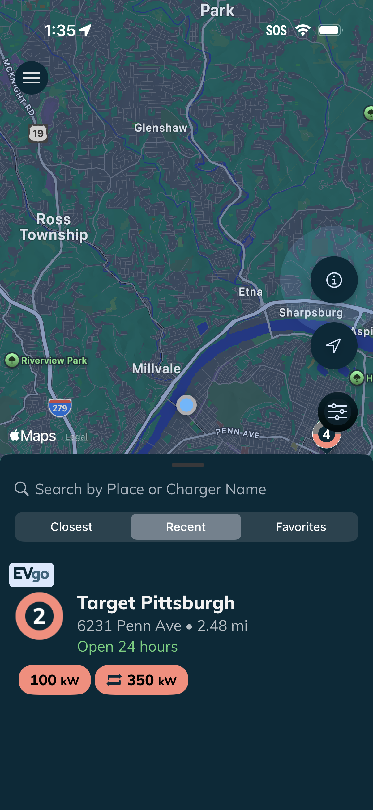 EVgo app screenshot 18