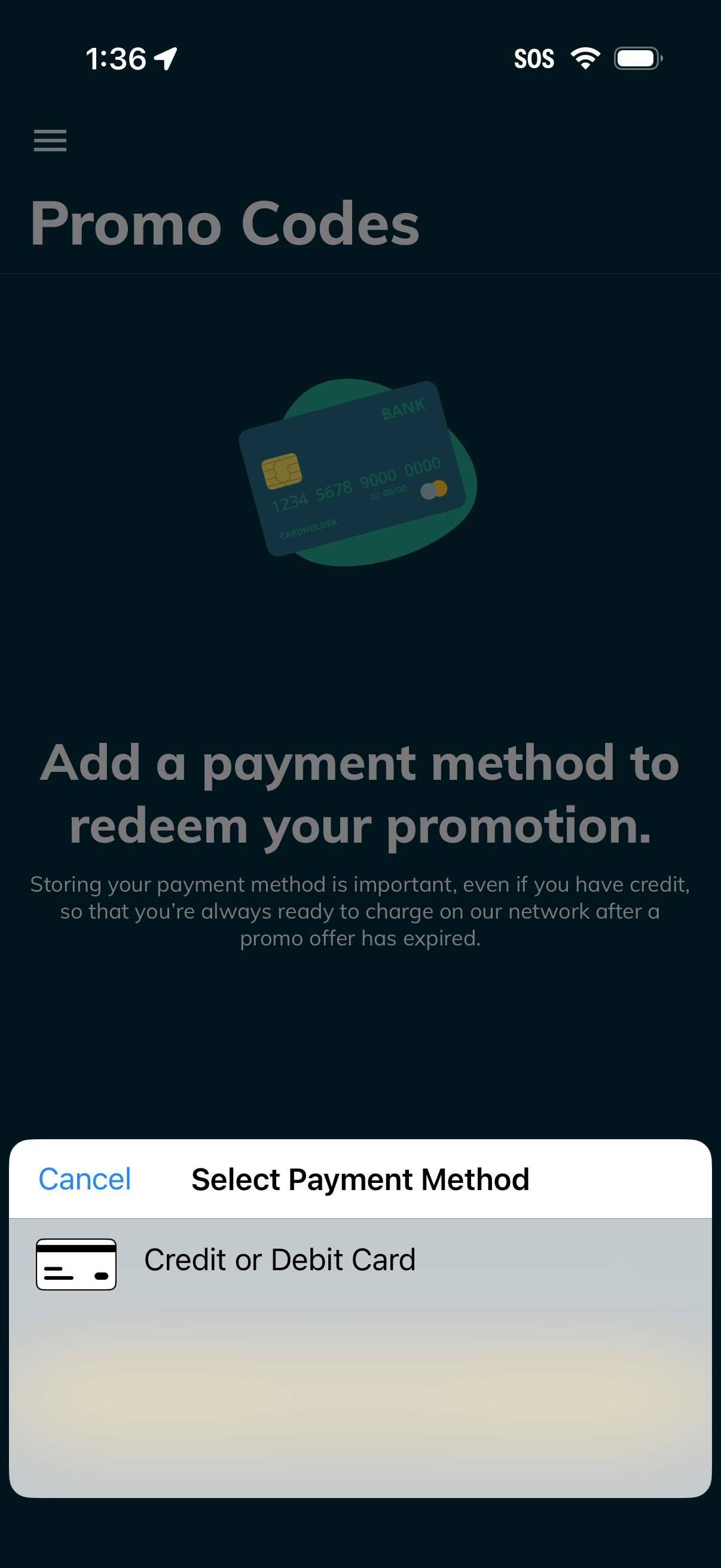 EVgo app screenshot 3