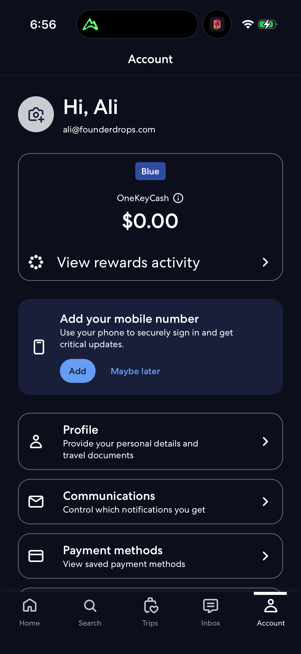 Step 5 of expedia Main_tabs