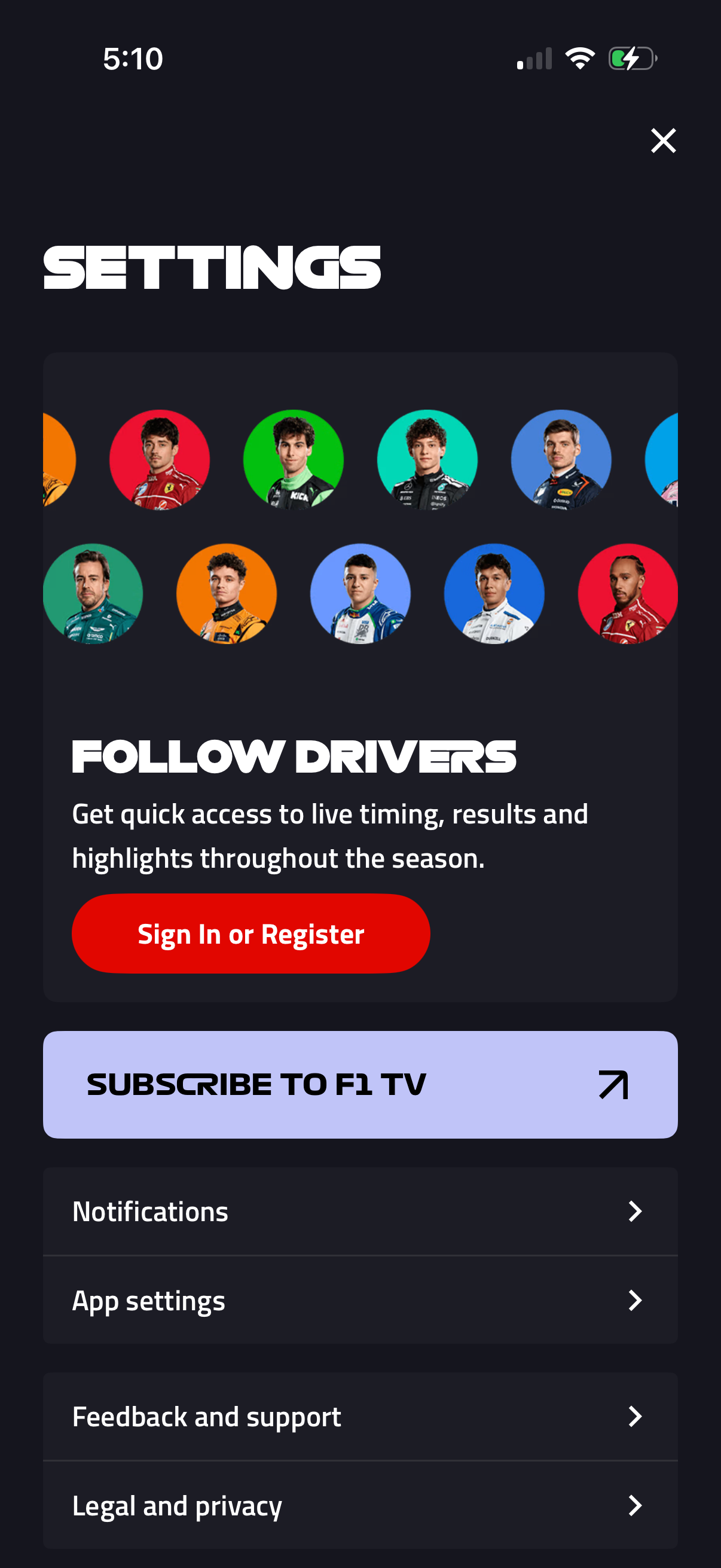 f1 app screenshot 6