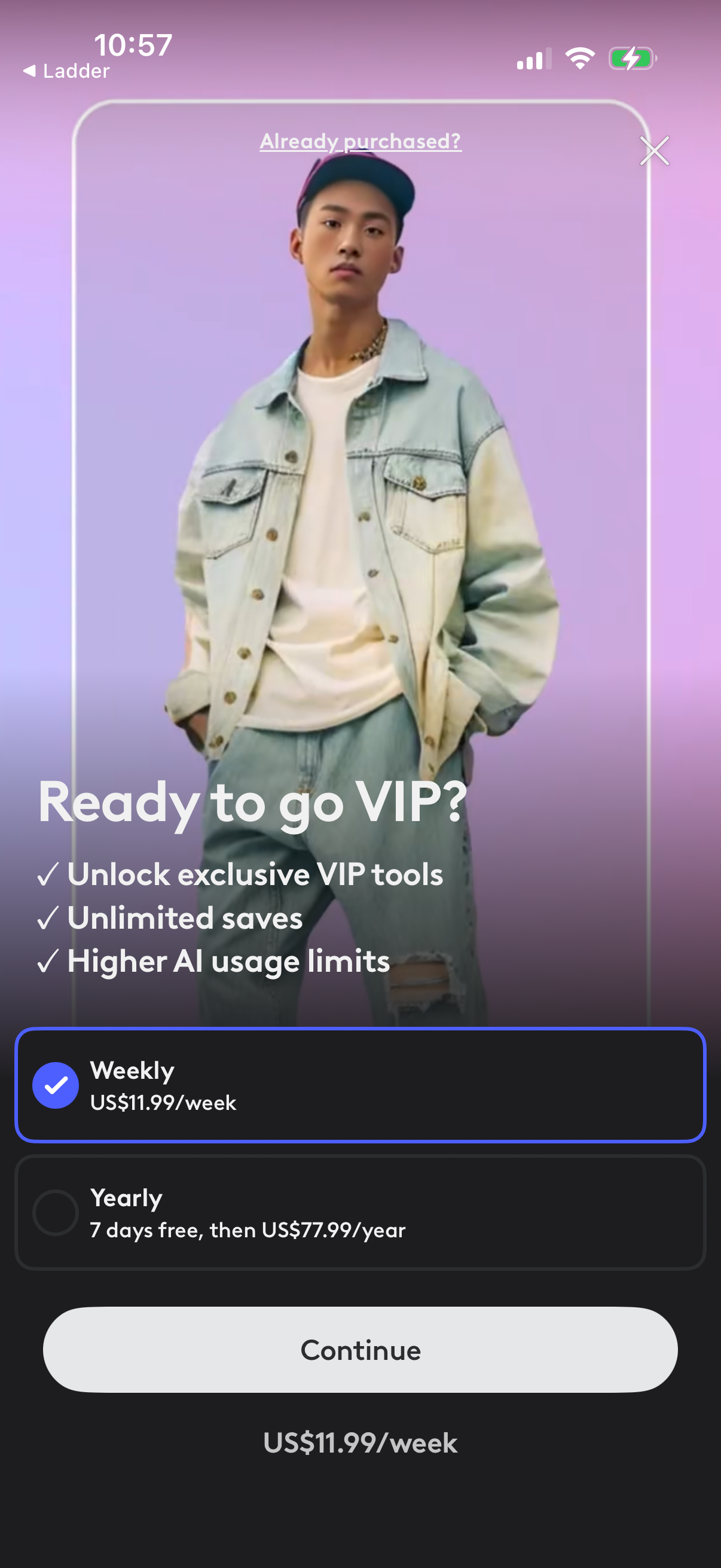 facetune Paywall / Subscription