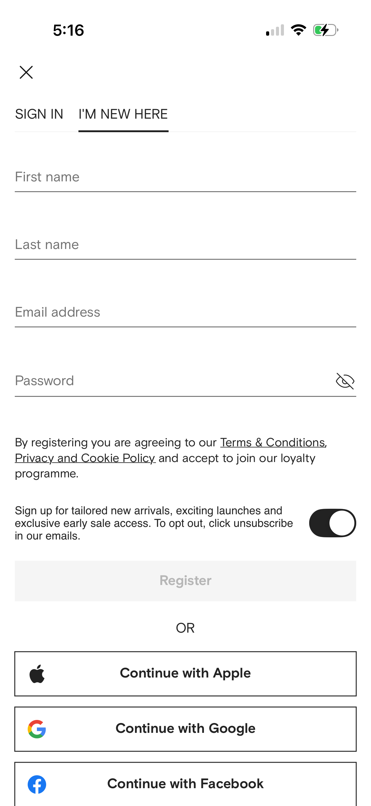 farfetch app screenshot 7