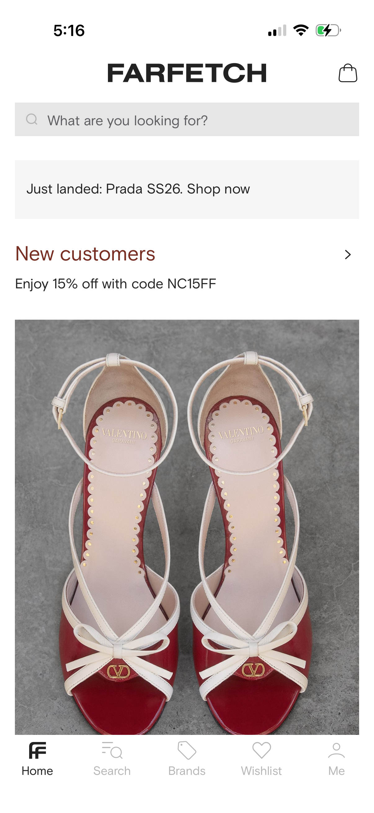 farfetch app screenshot 1