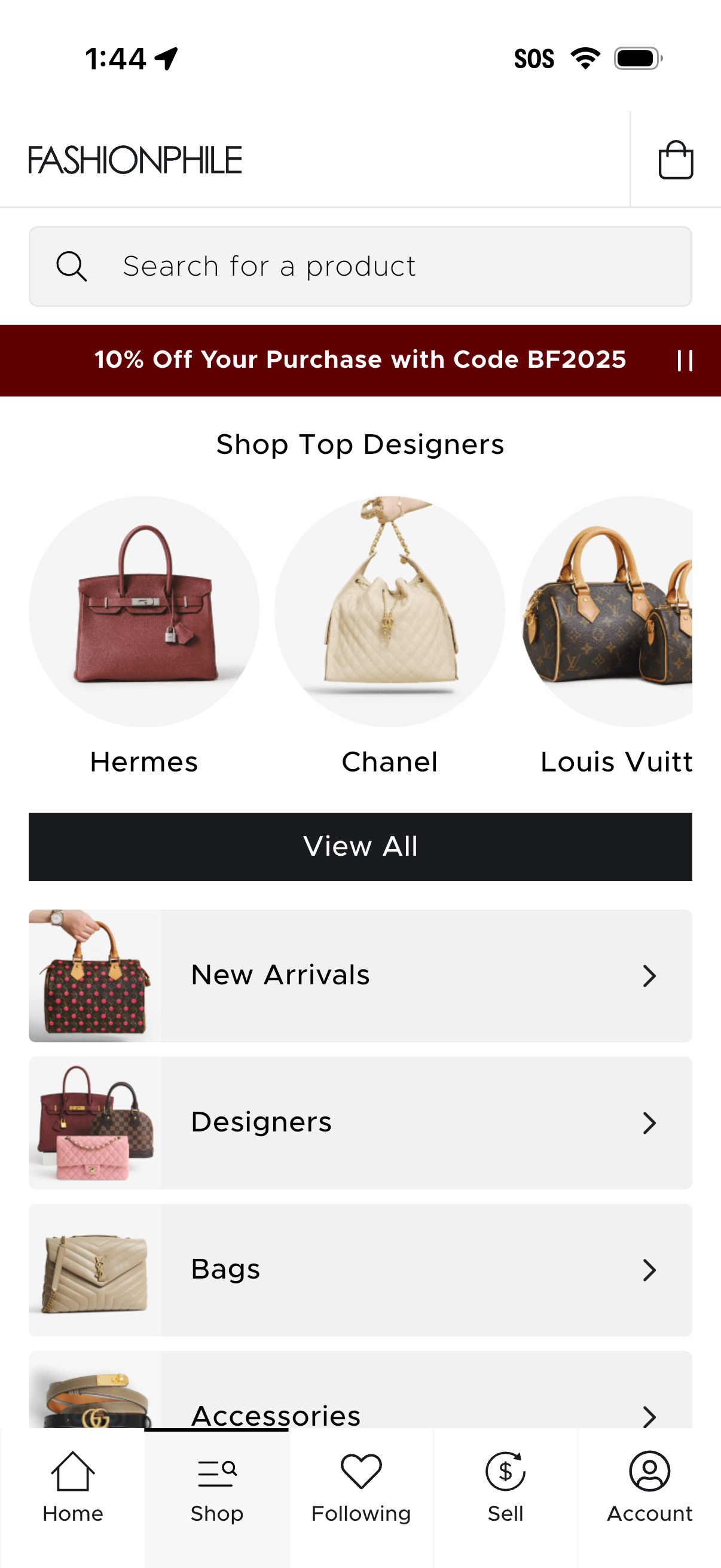 fashionphile app screenshot 14