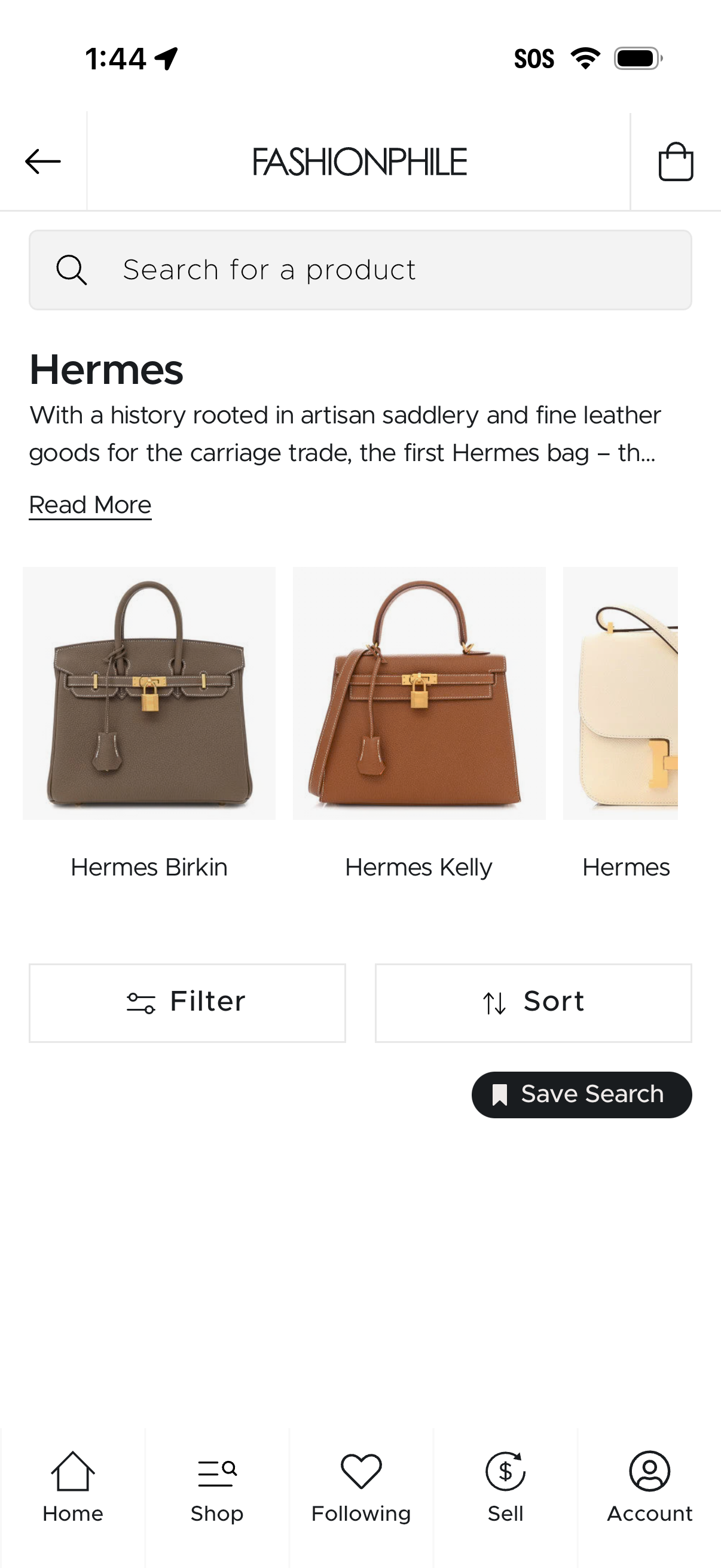 fashionphile app screenshot 13