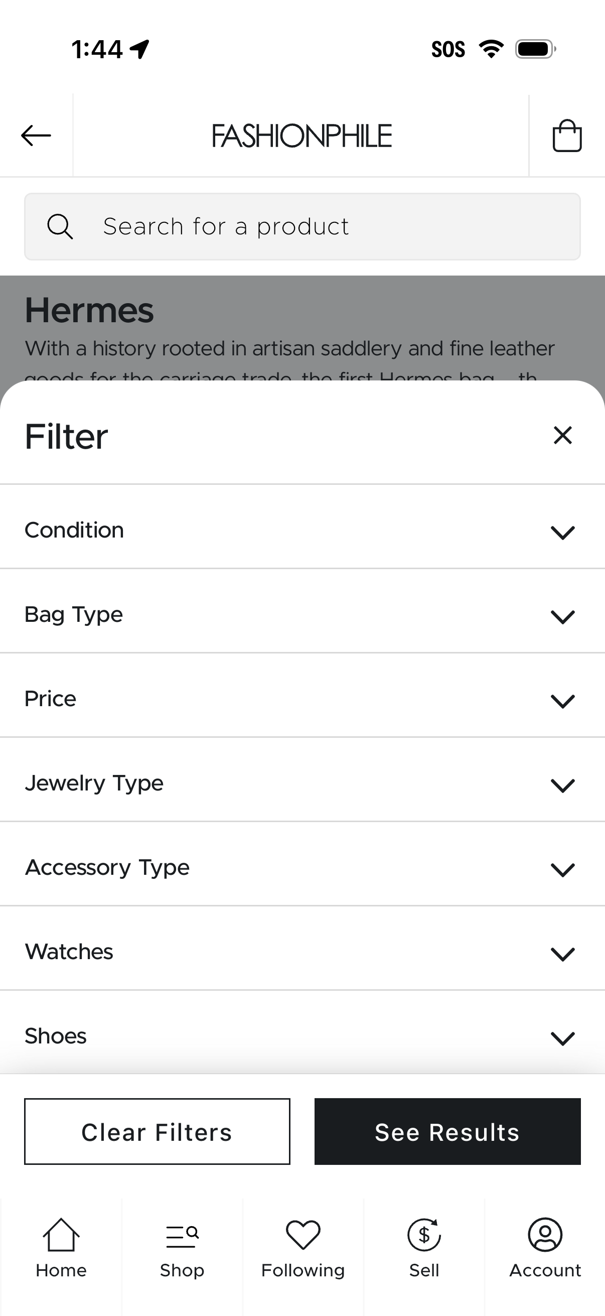 fashionphile app screenshot 12