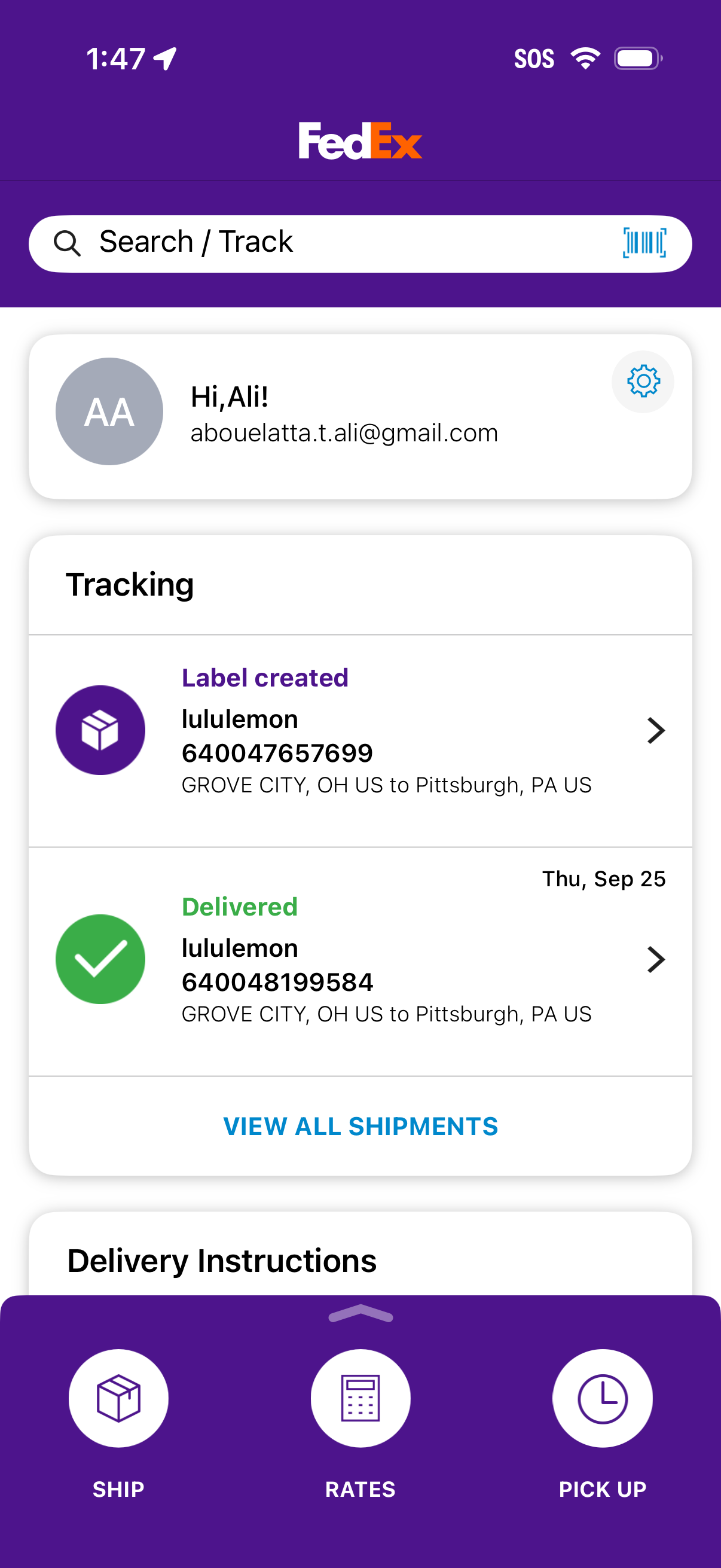 fedex app screenshot 12