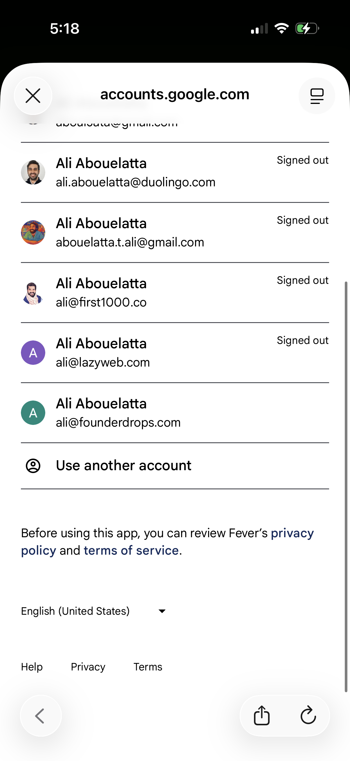fever app screenshot 3