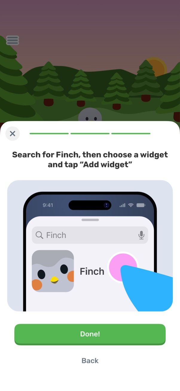 finch app screenshot 2