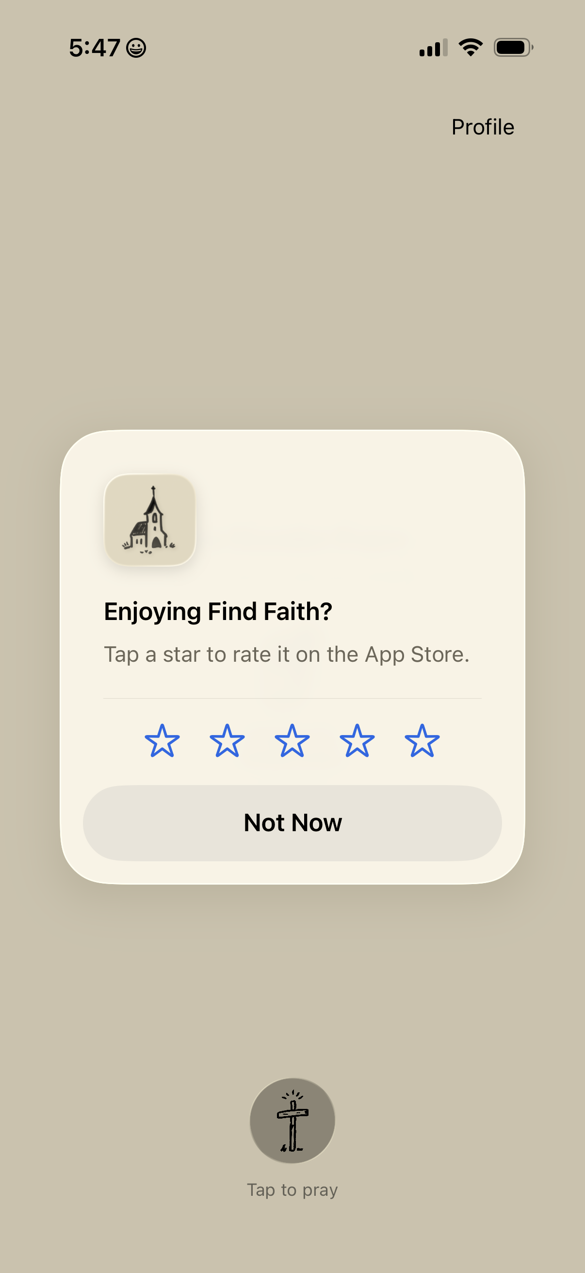 find-your-faith screen