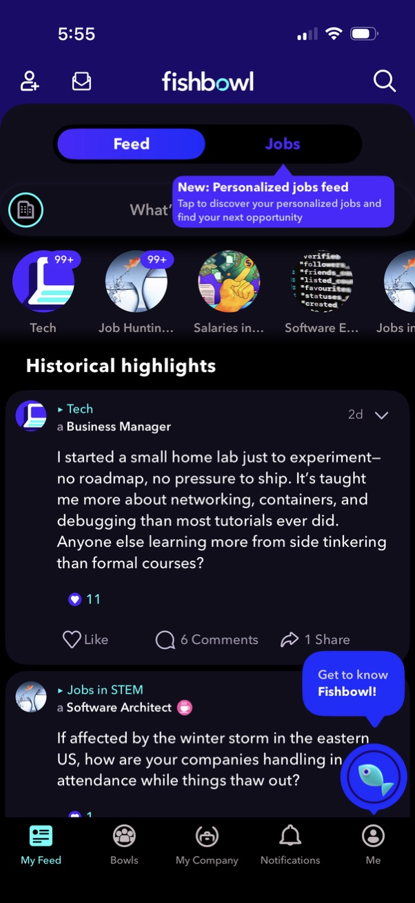 fishbowl app screenshot 1