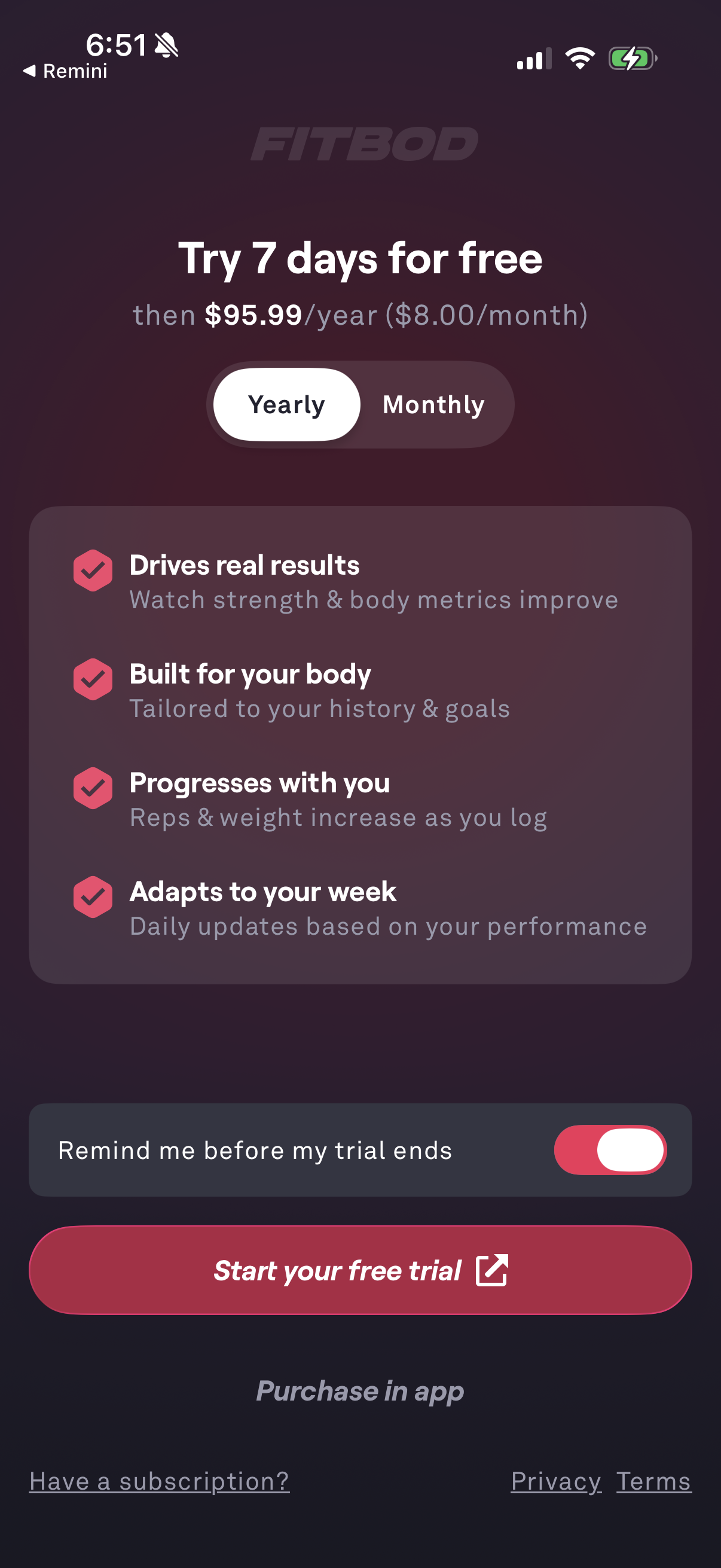 fitbod screen
