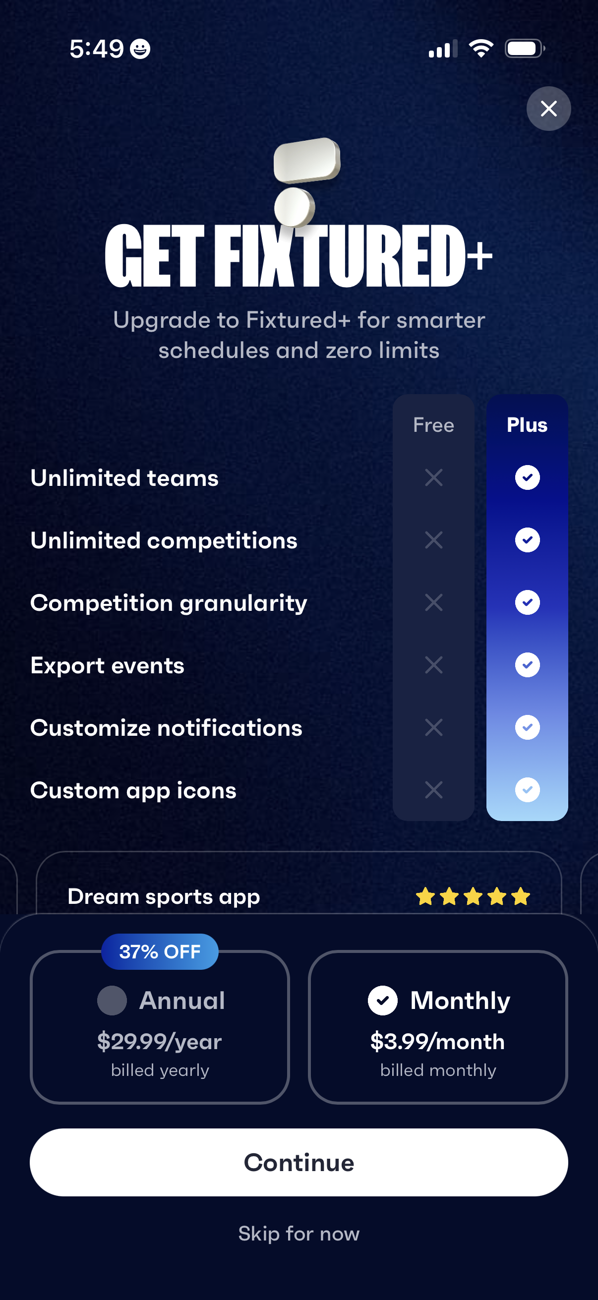 fixtured app screenshot 78