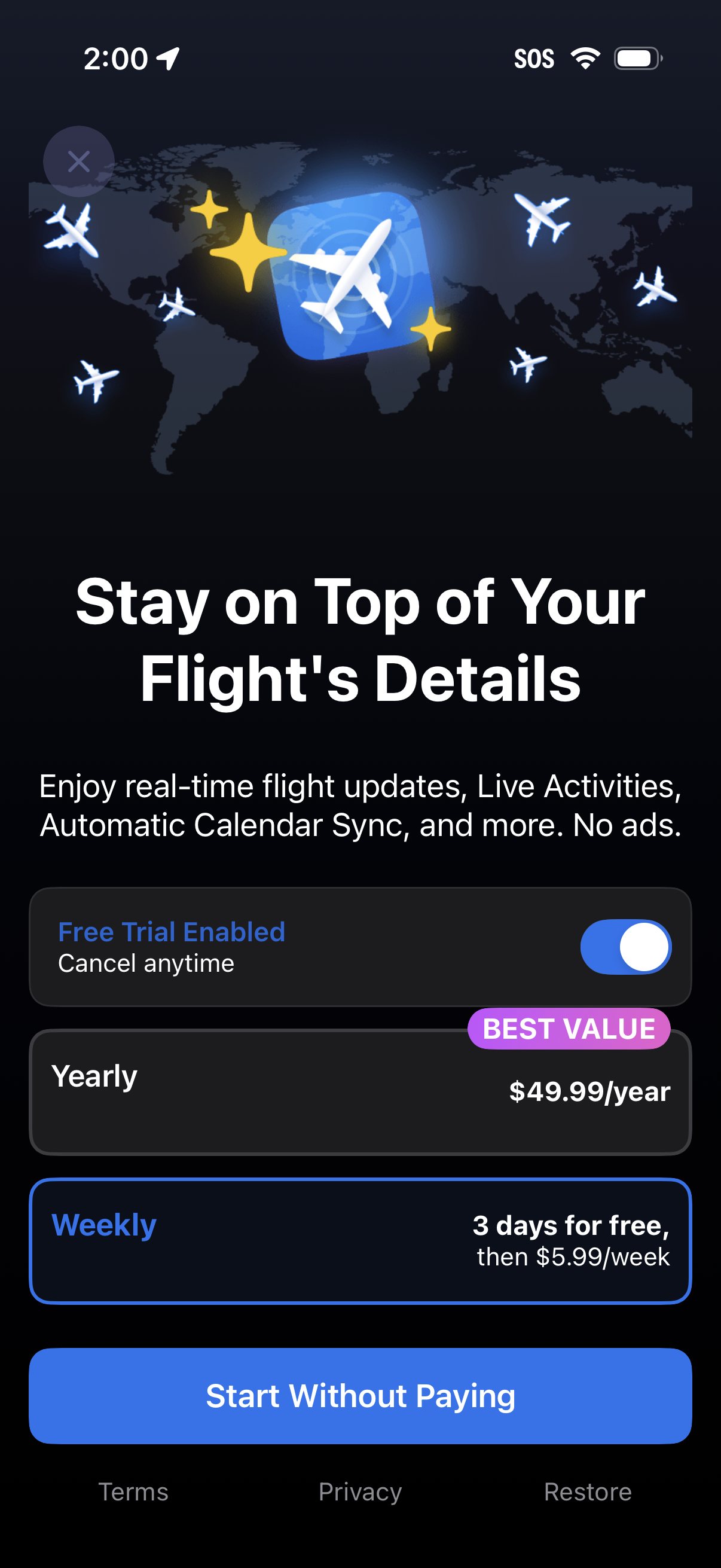 flight-tracker app screenshot 9