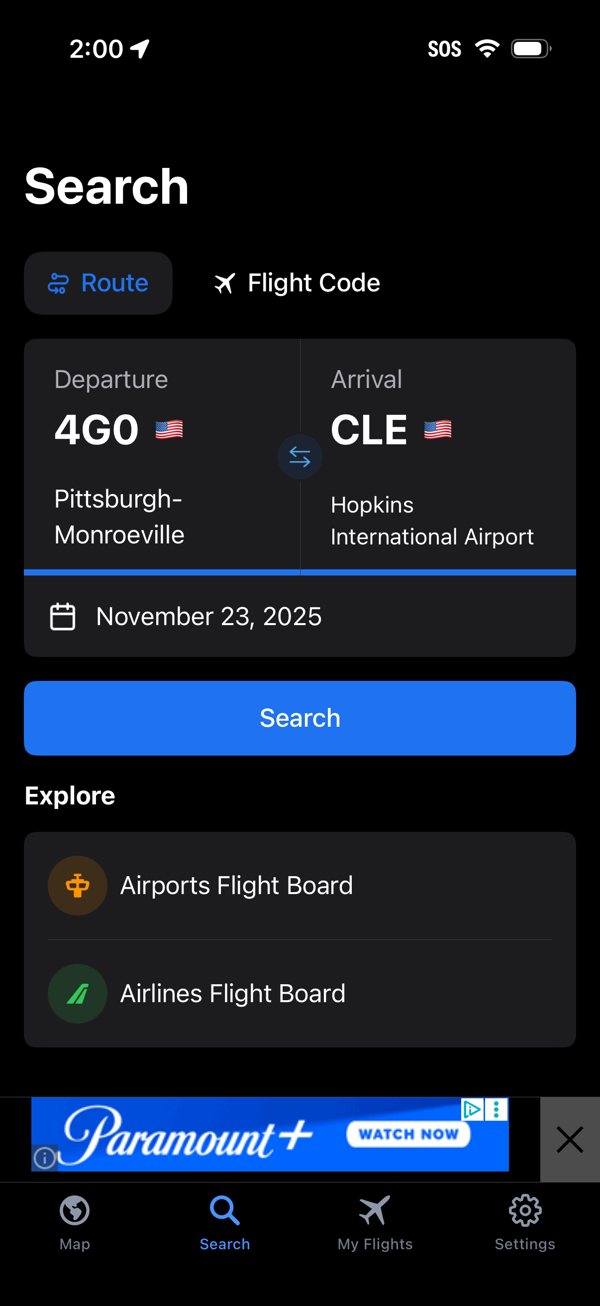 flight-tracker app screenshot 3