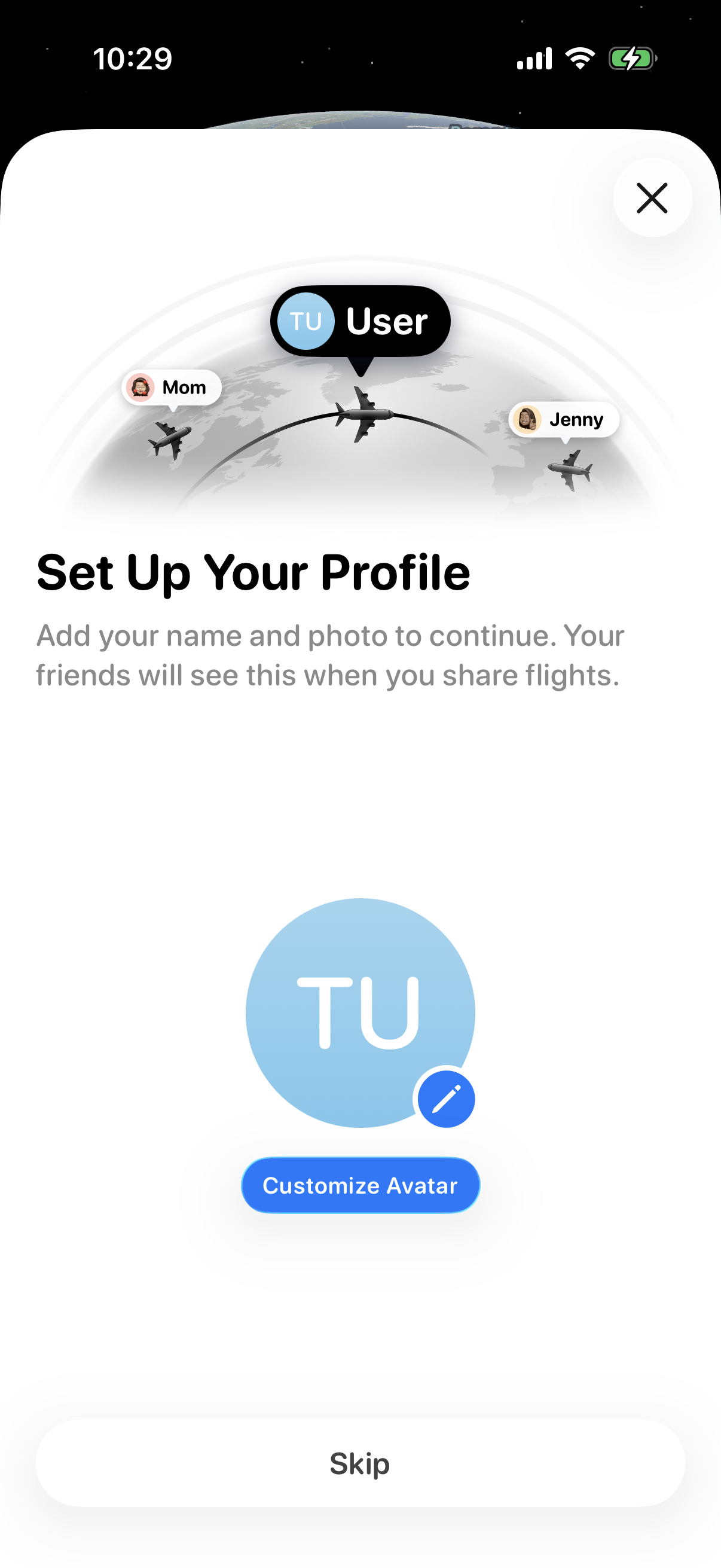 Step 3 of Flighty Add Friend