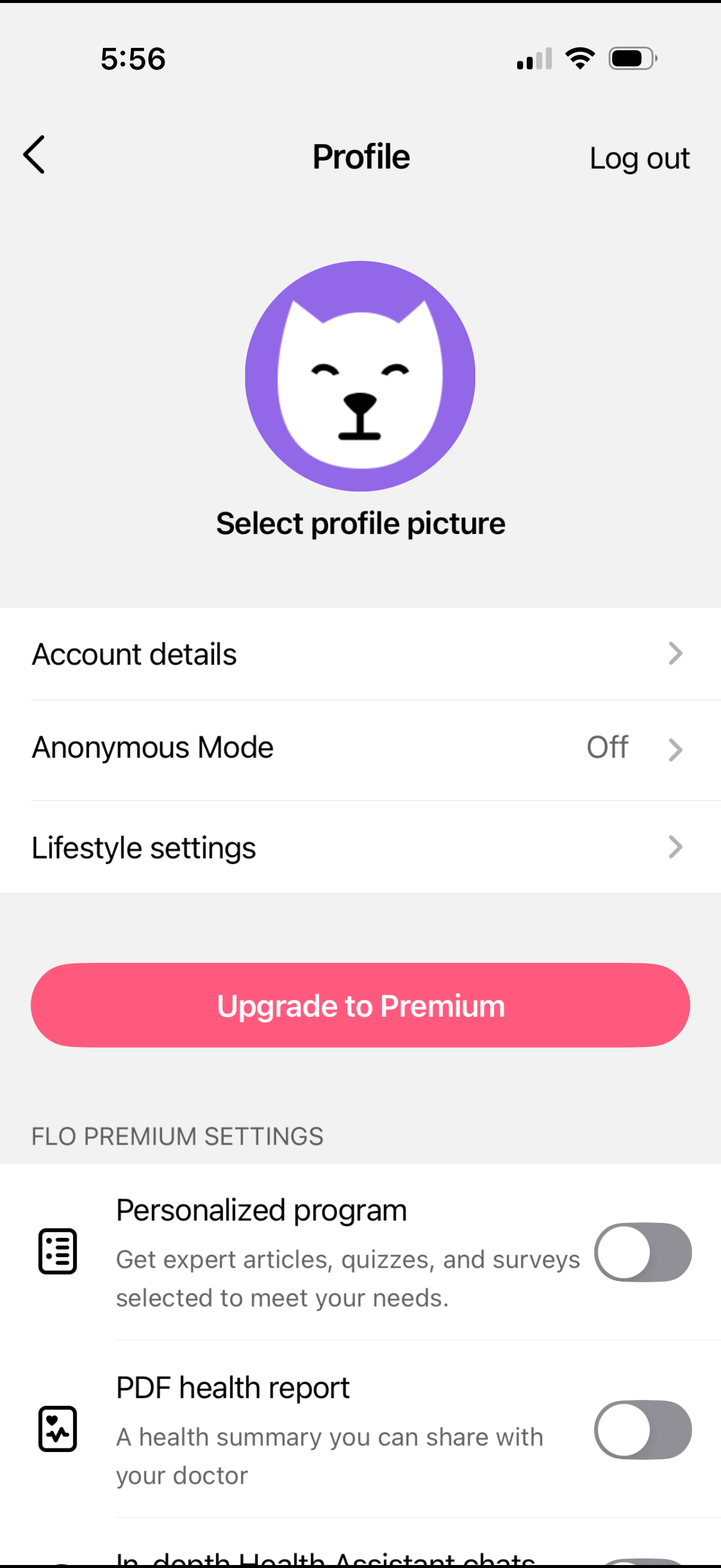 flo app screenshot 1