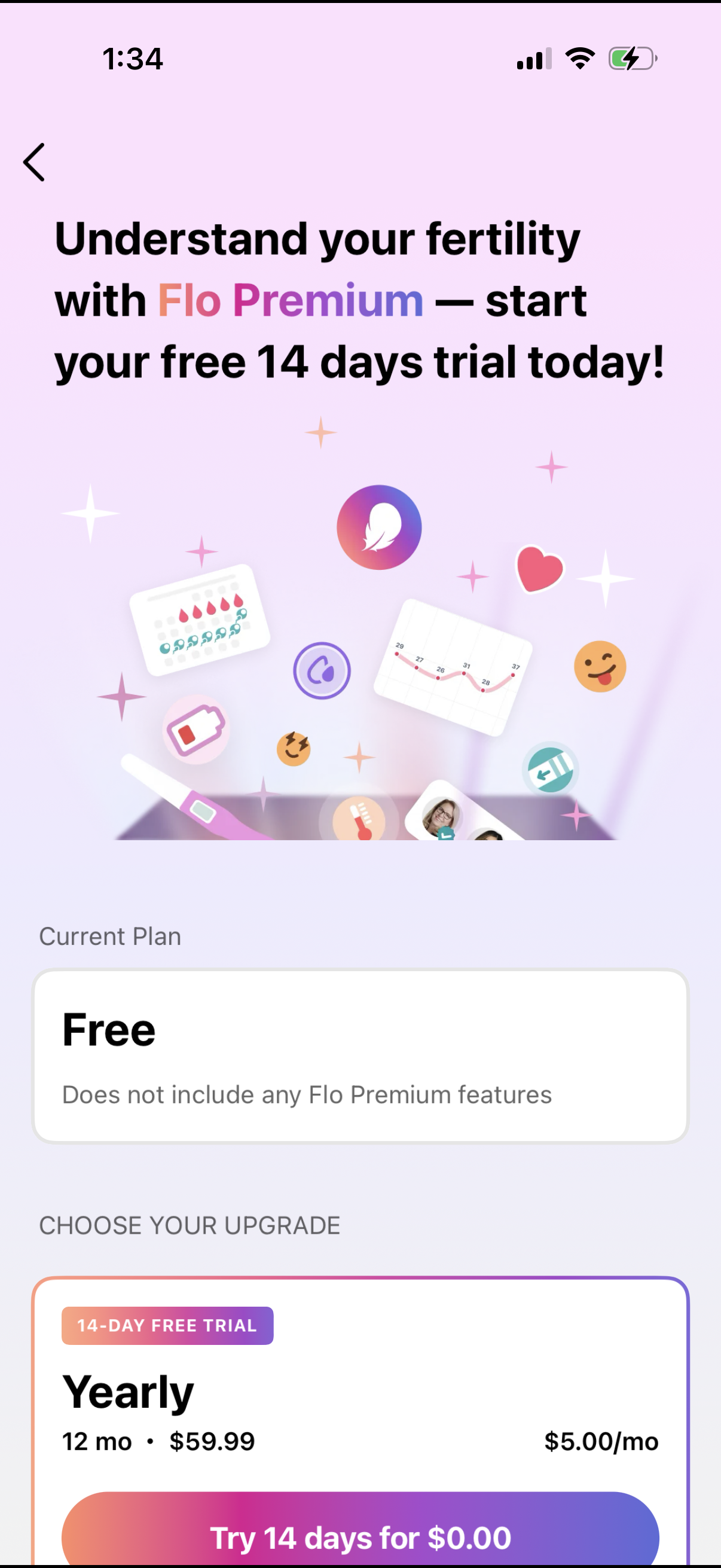 Step 1 of flo Paywall