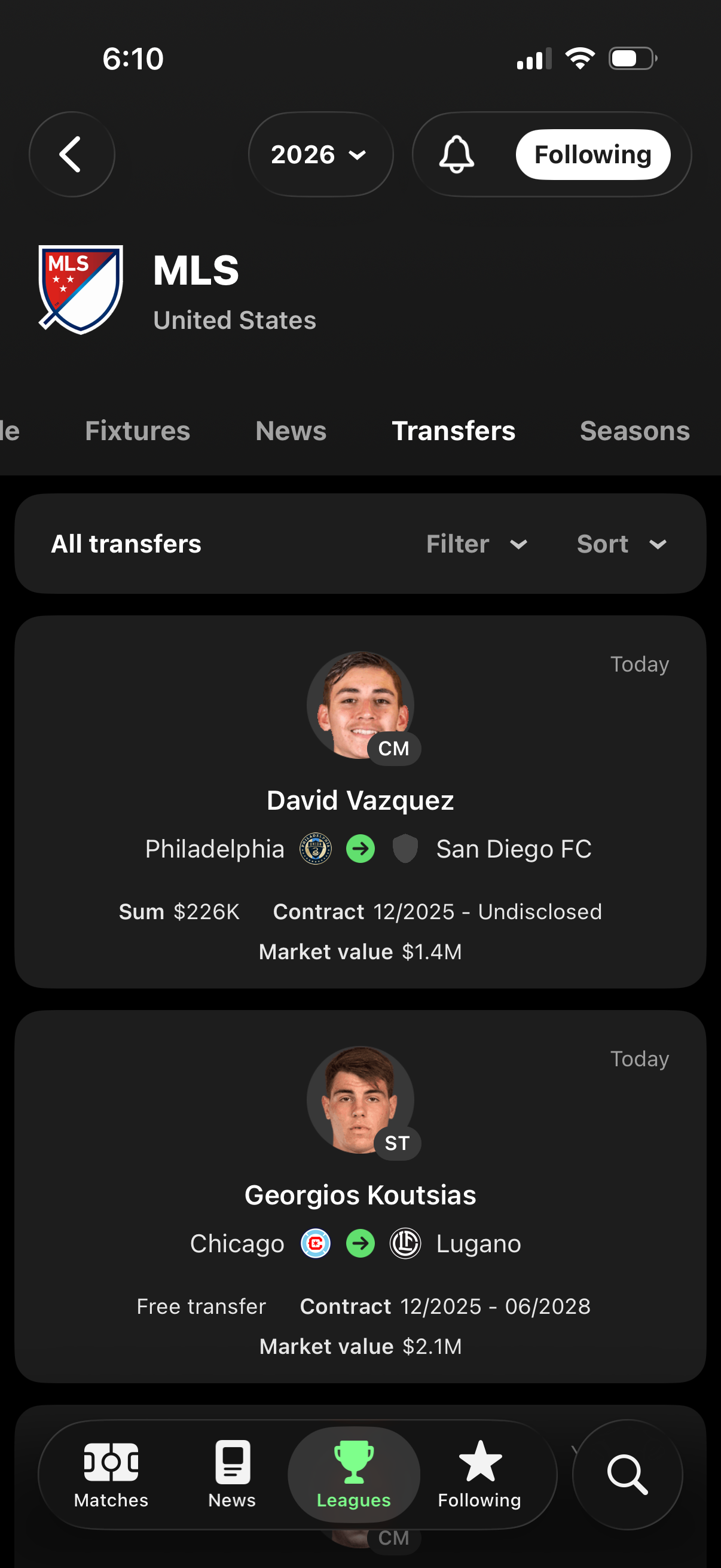 fotmob app screenshot 45