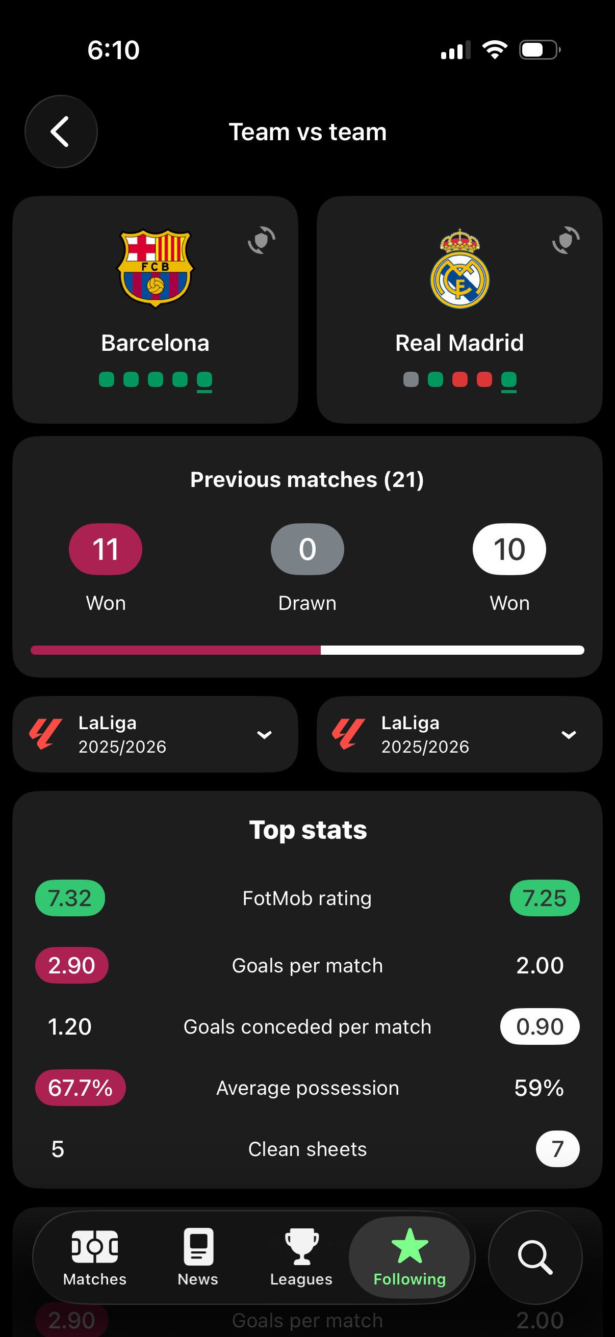 fotmob app screenshot 36