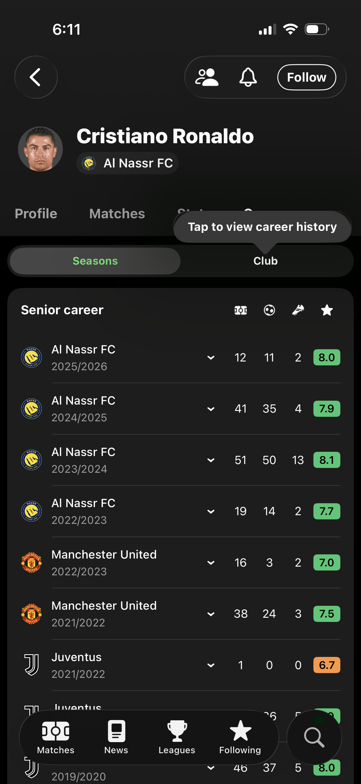 fotmob app screenshot 26