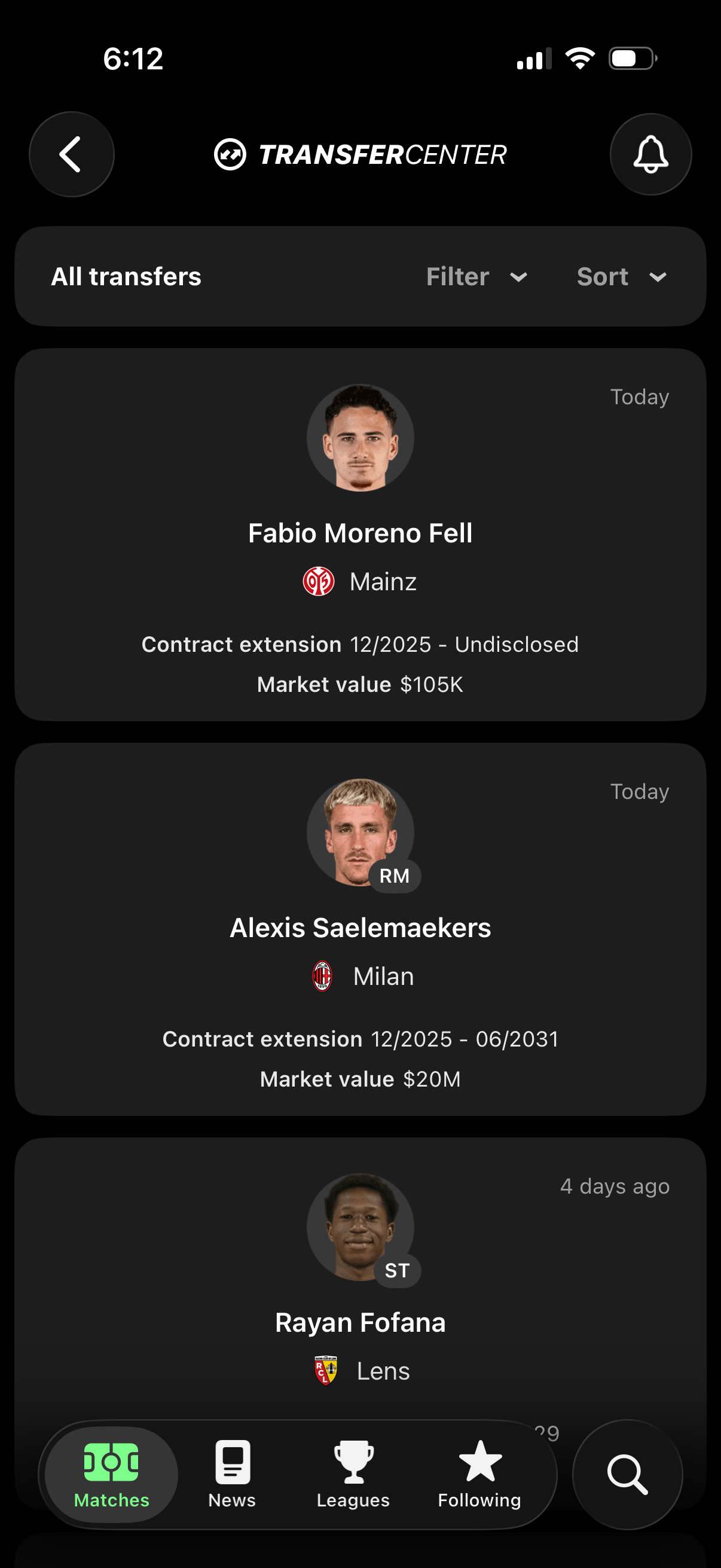 fotmob app screenshot 13