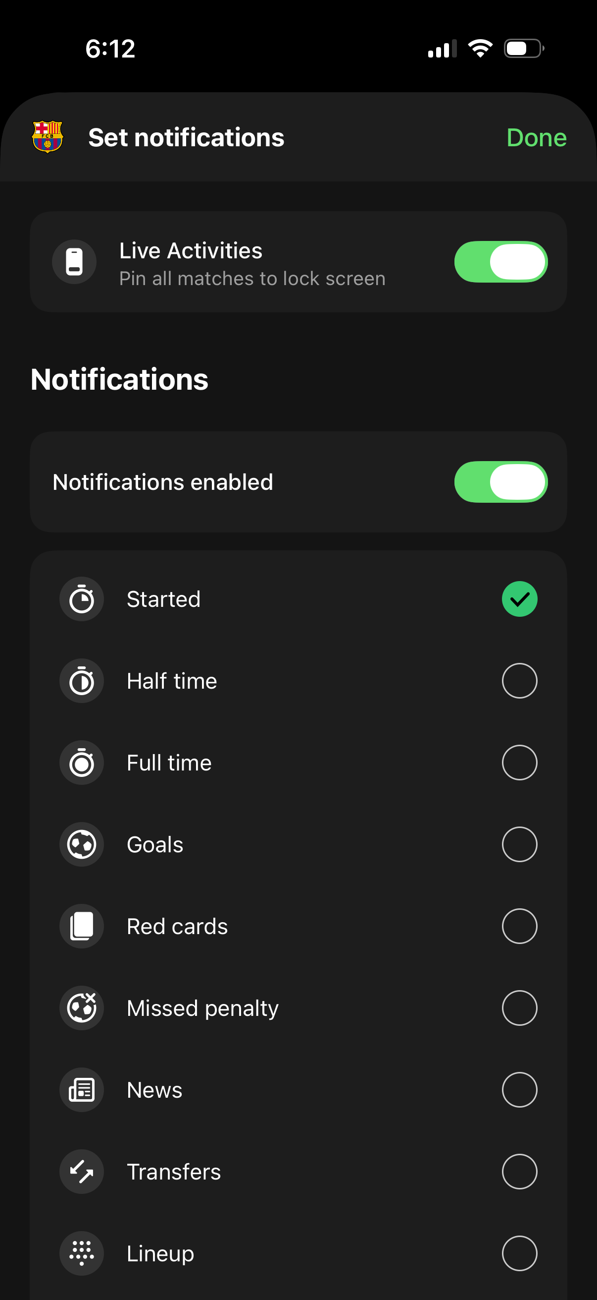fotmob app screenshot 6