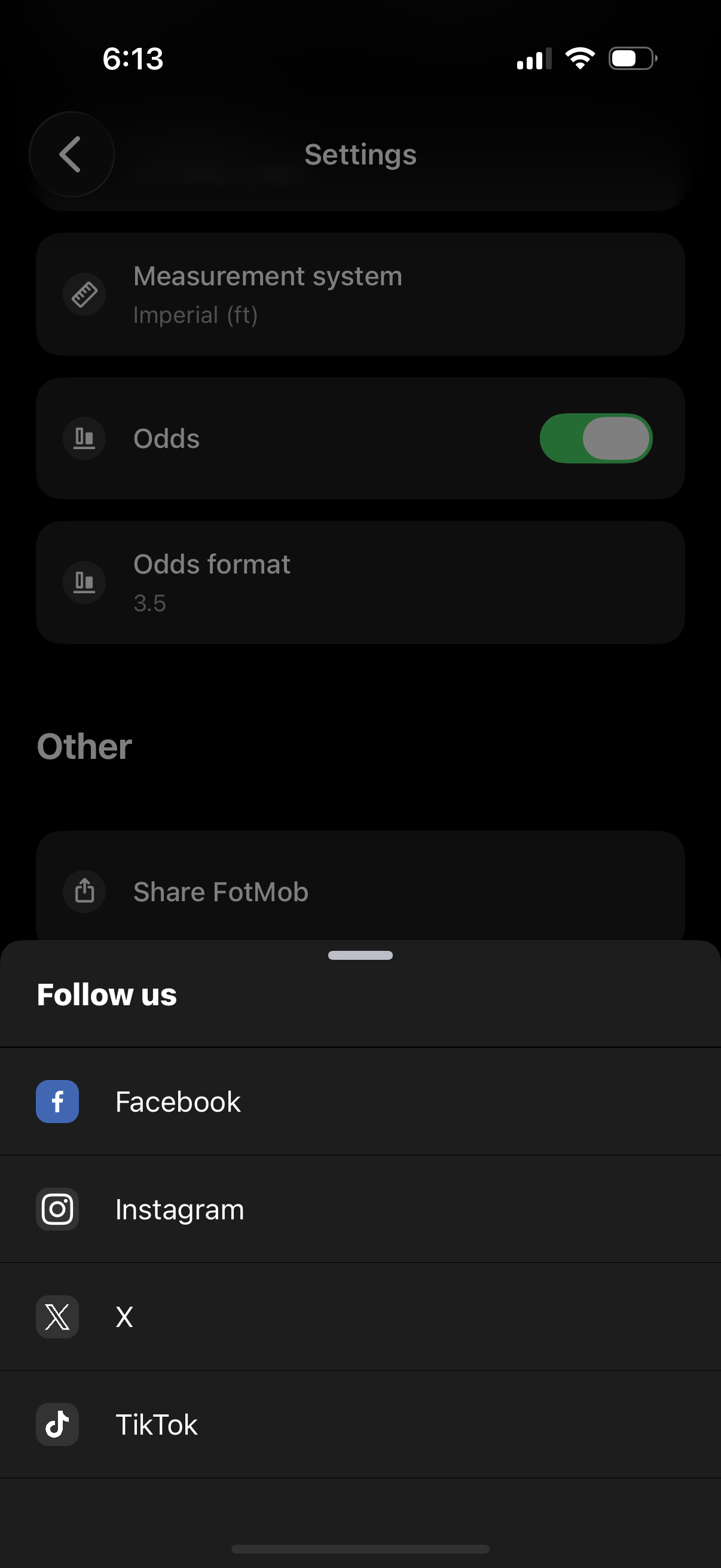 fotmob app screenshot 1