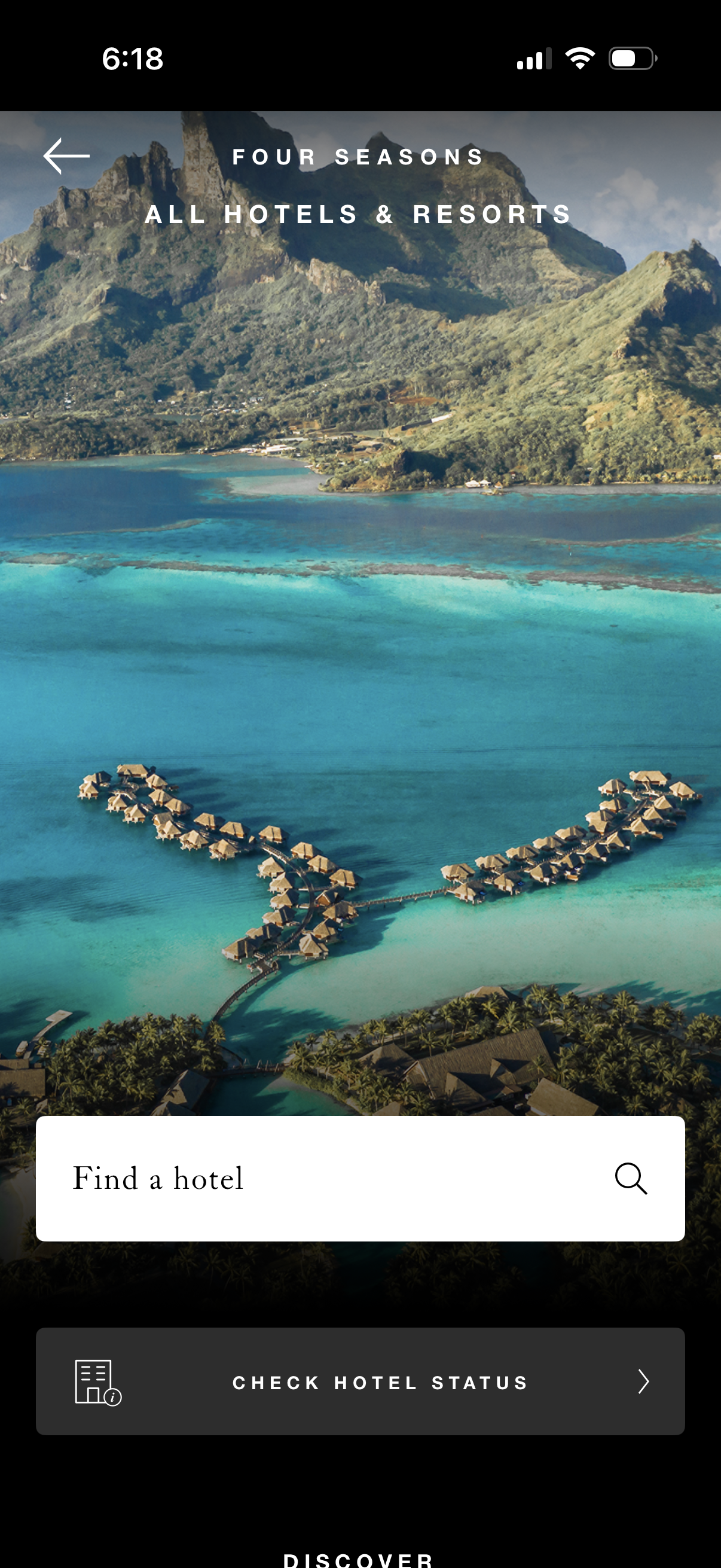 four-seasons check hotel status