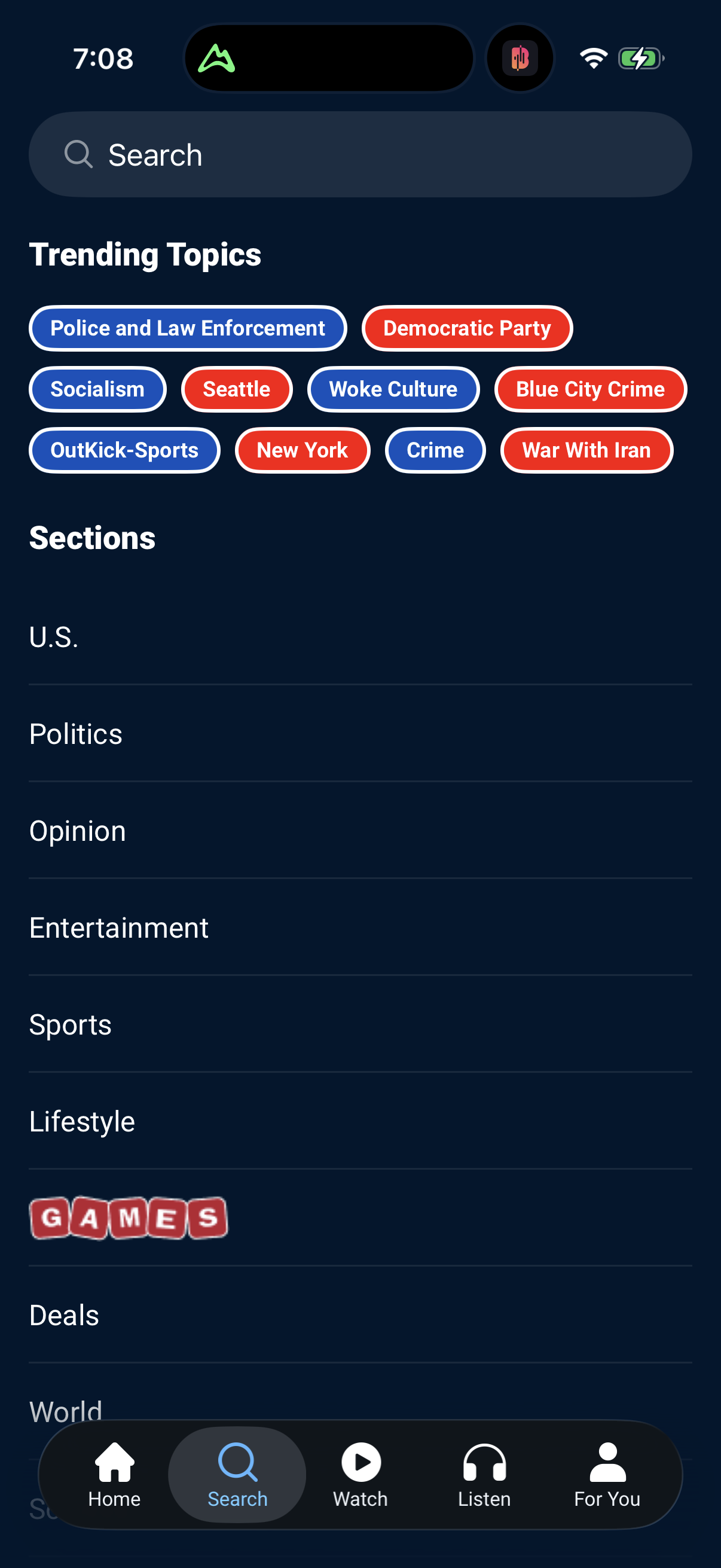 Step 2 of fox-news Main_tabs