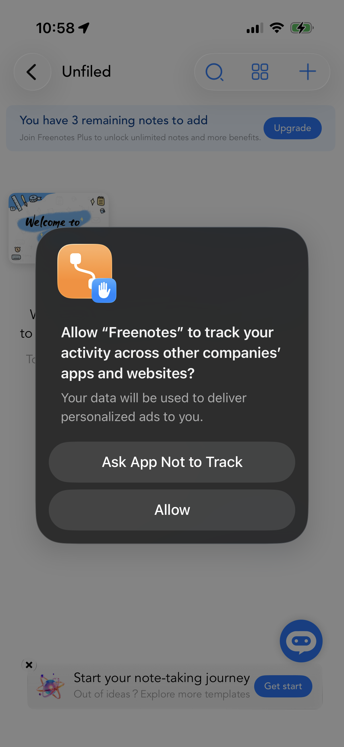 freenote app screenshot 1