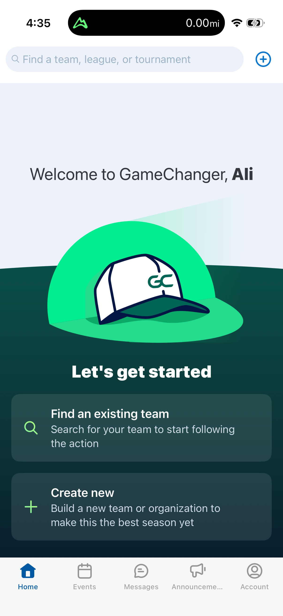 Step 1 of gamechanger Main_tabs