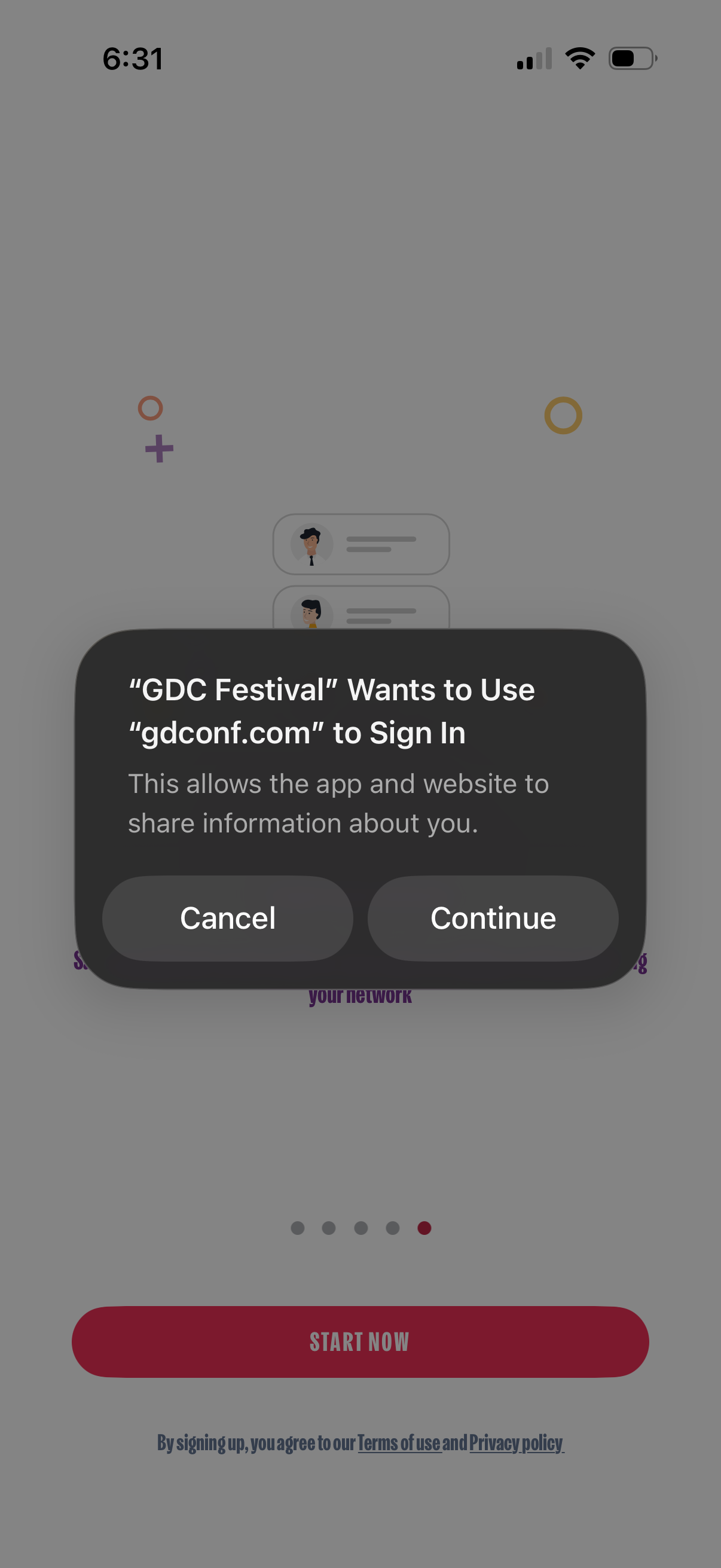 GDC-festival app screenshot 1