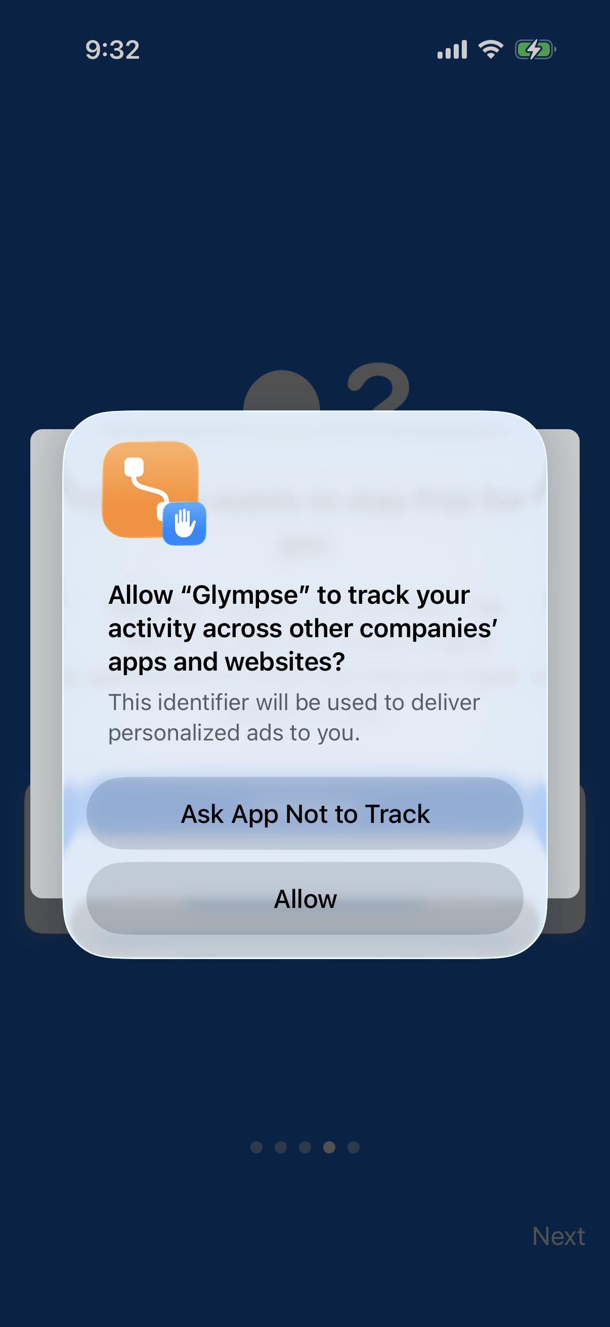 Glympse app screenshot 2