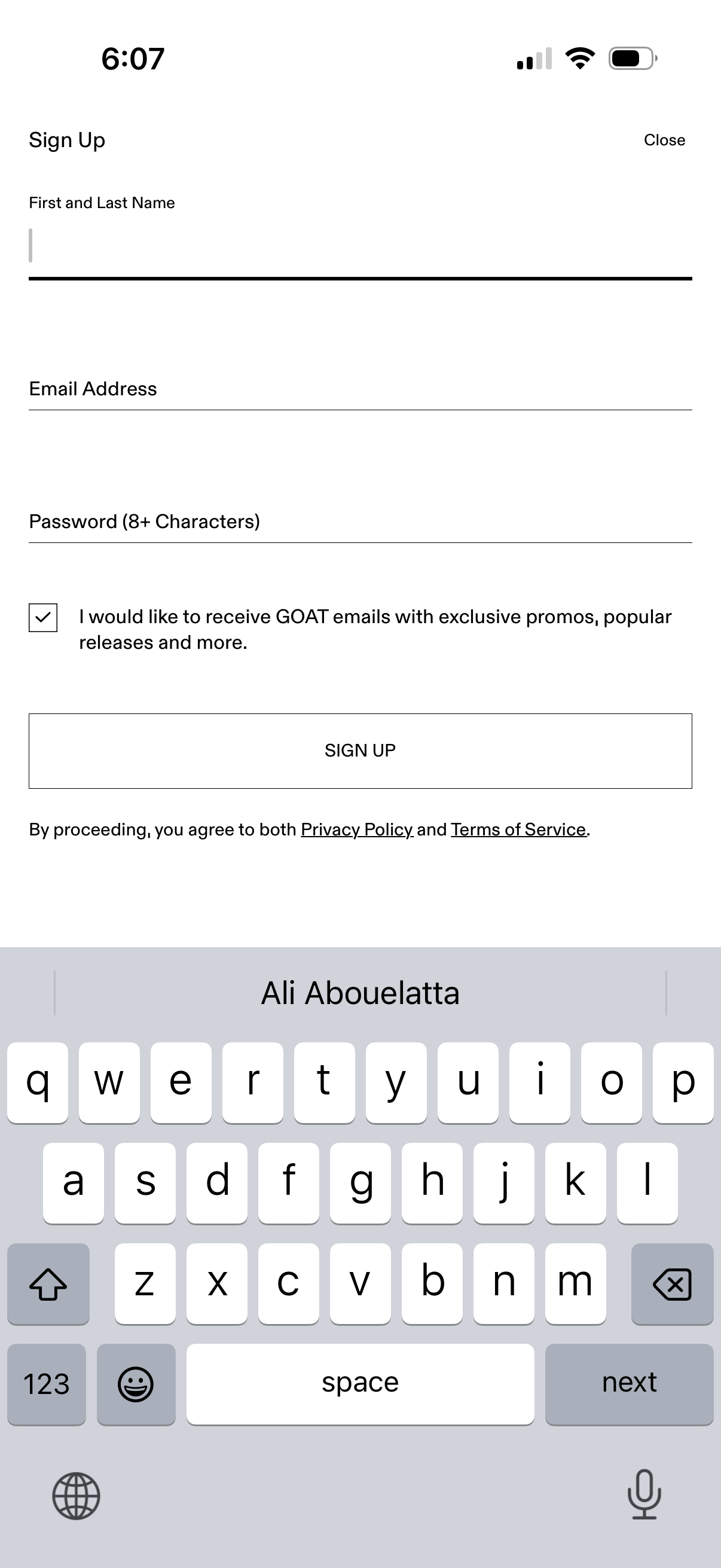 goat app screenshot 2